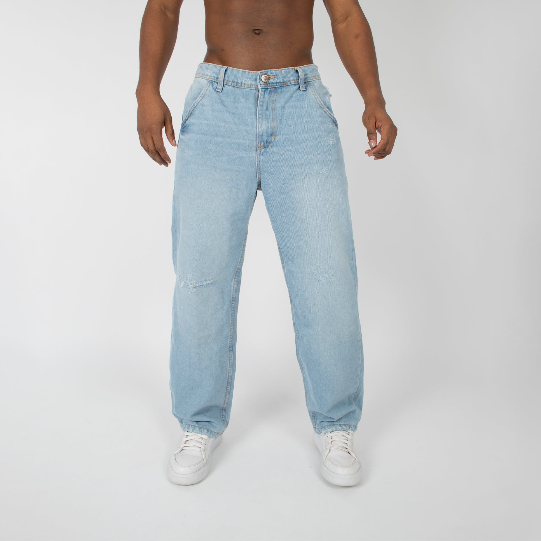 Jean hombre baggy azul claro