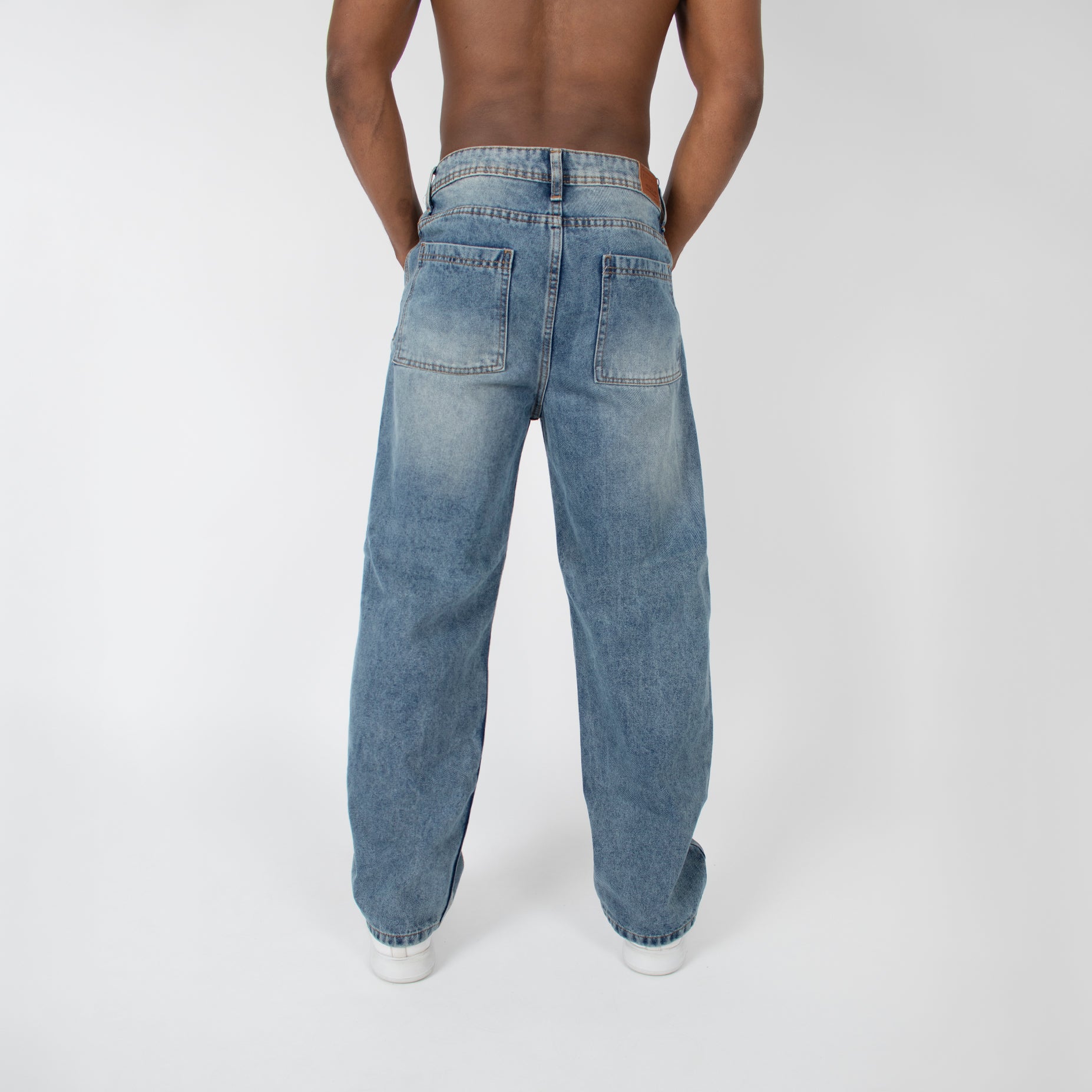 Jean hombre baggy liso