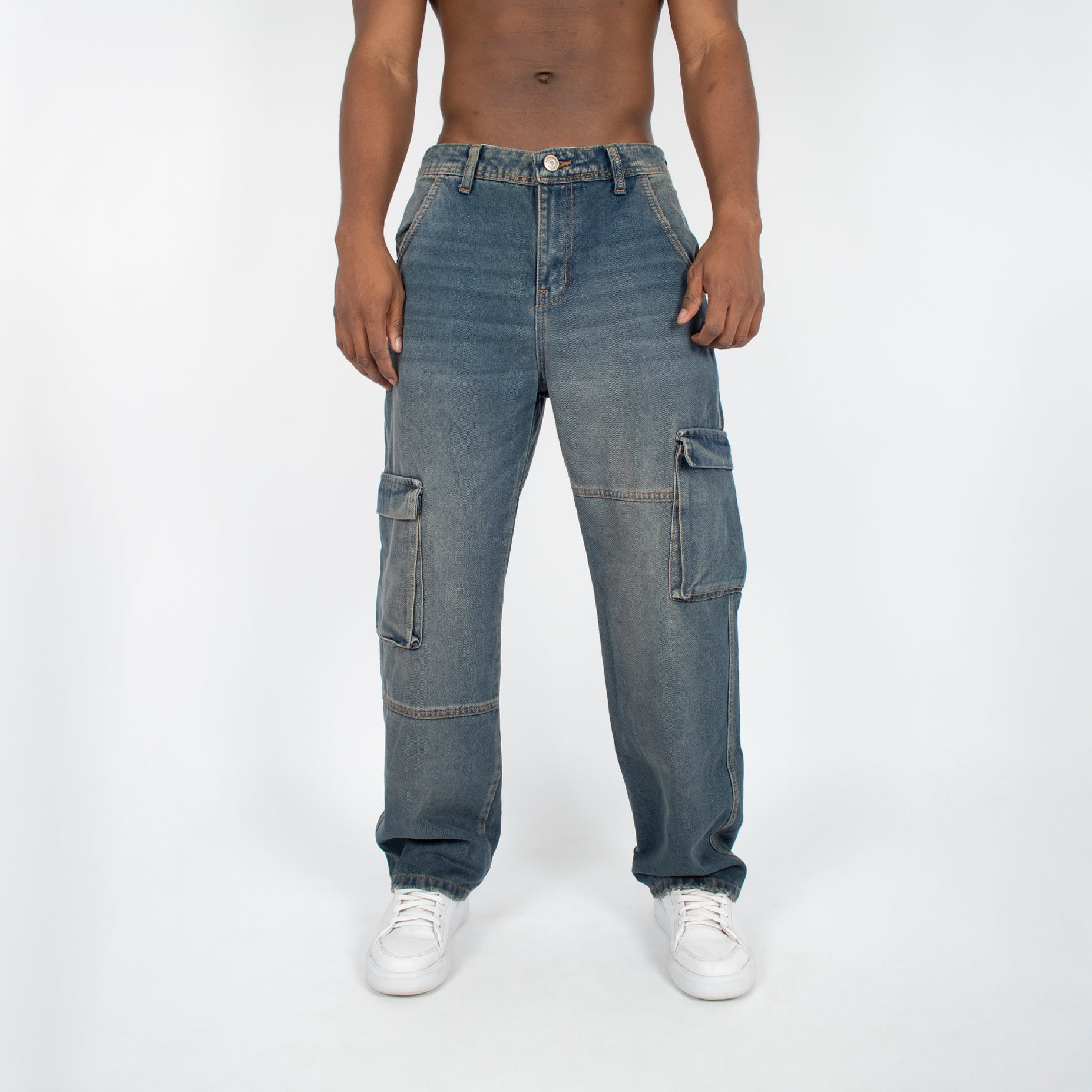 Jean hombre baggy bolsillos