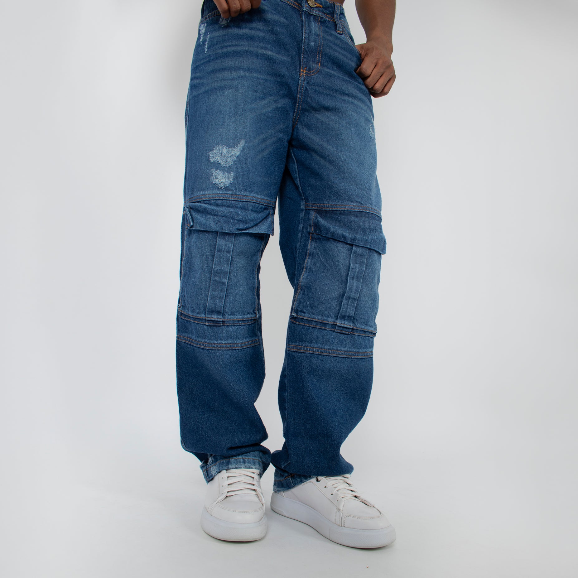 Jean hombre baggy bolsillos