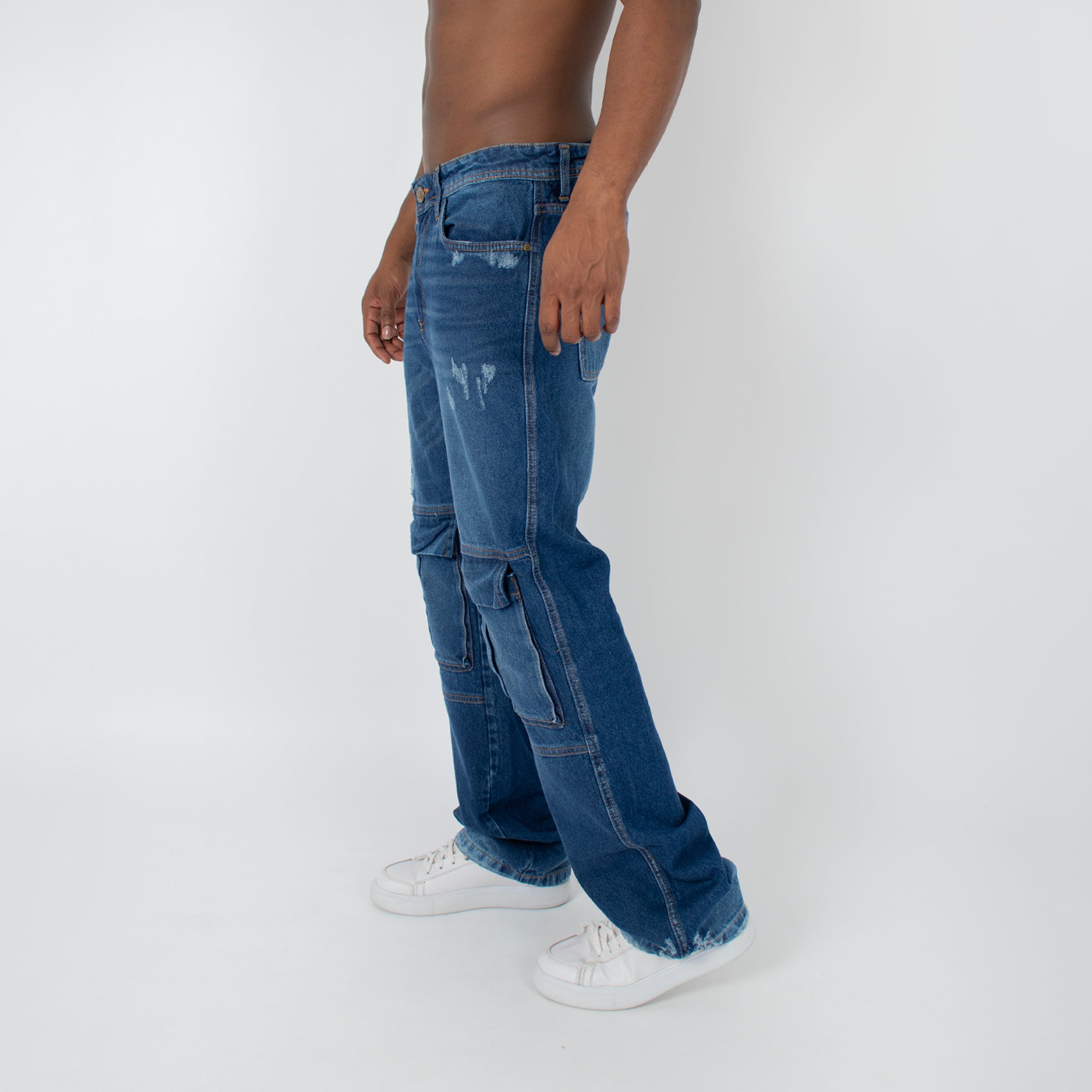 Jean hombre baggy bolsillos