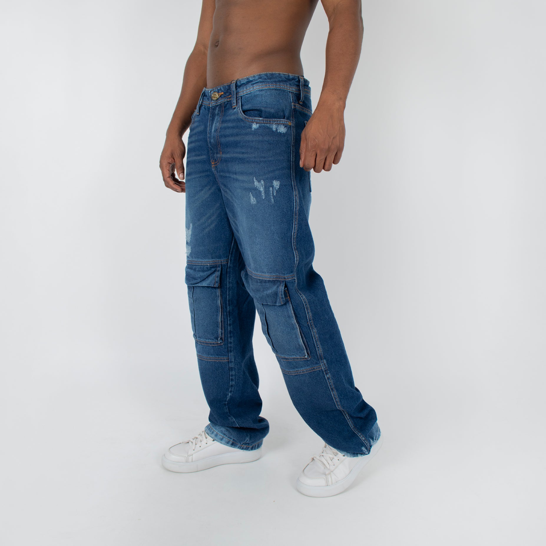 Jean hombre baggy bolsillos