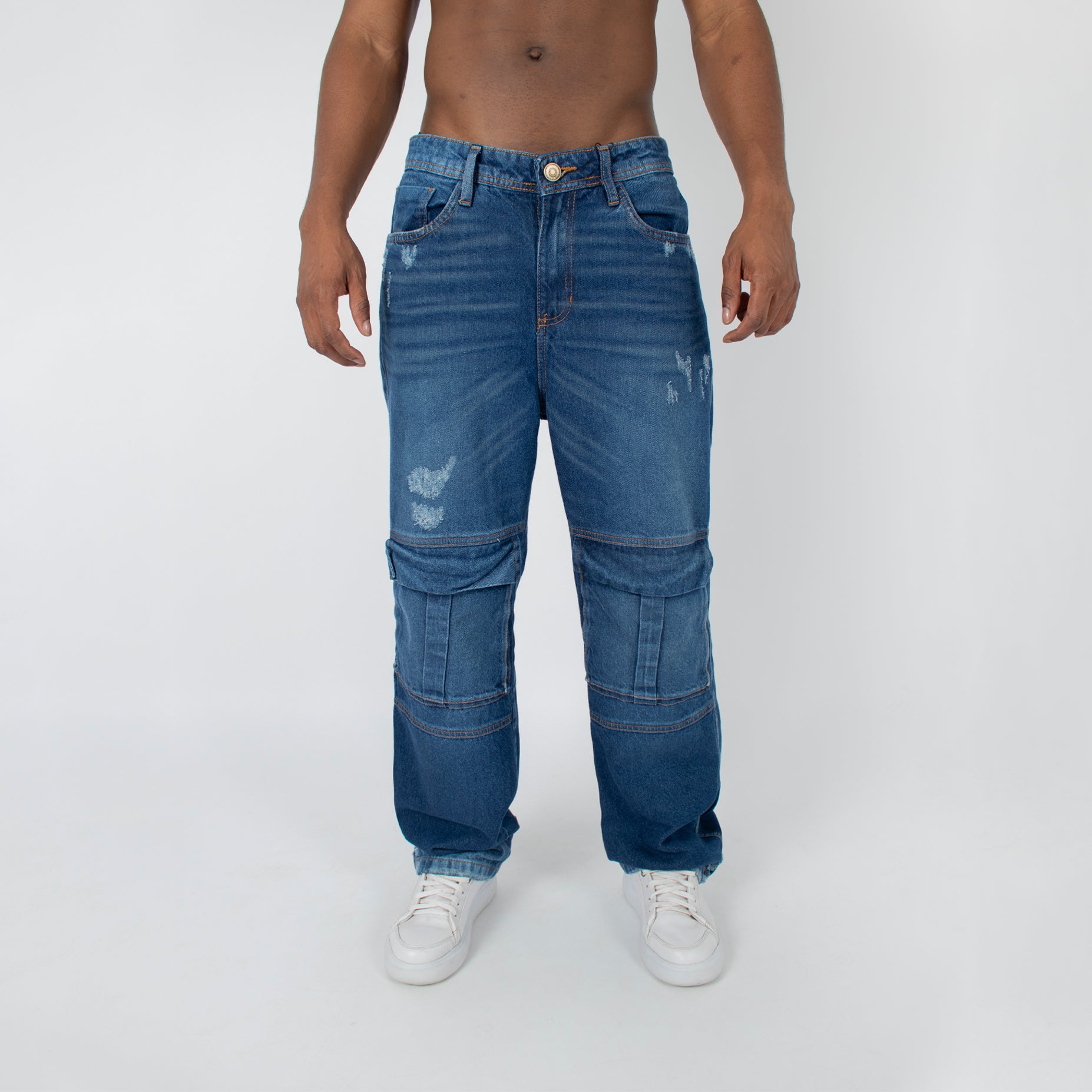 Jean hombre baggy bolsillos