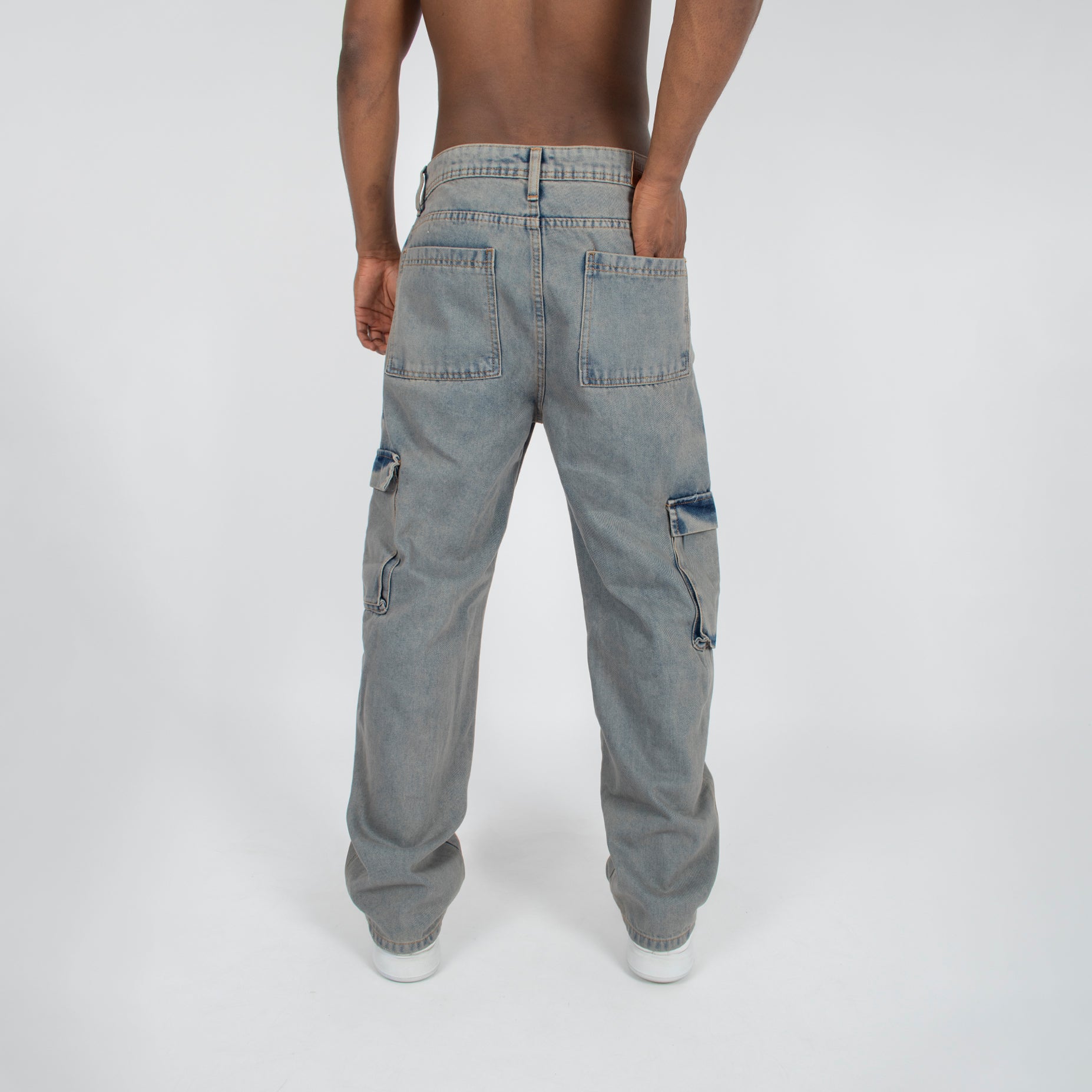 Jean hombre baggy bolsillos