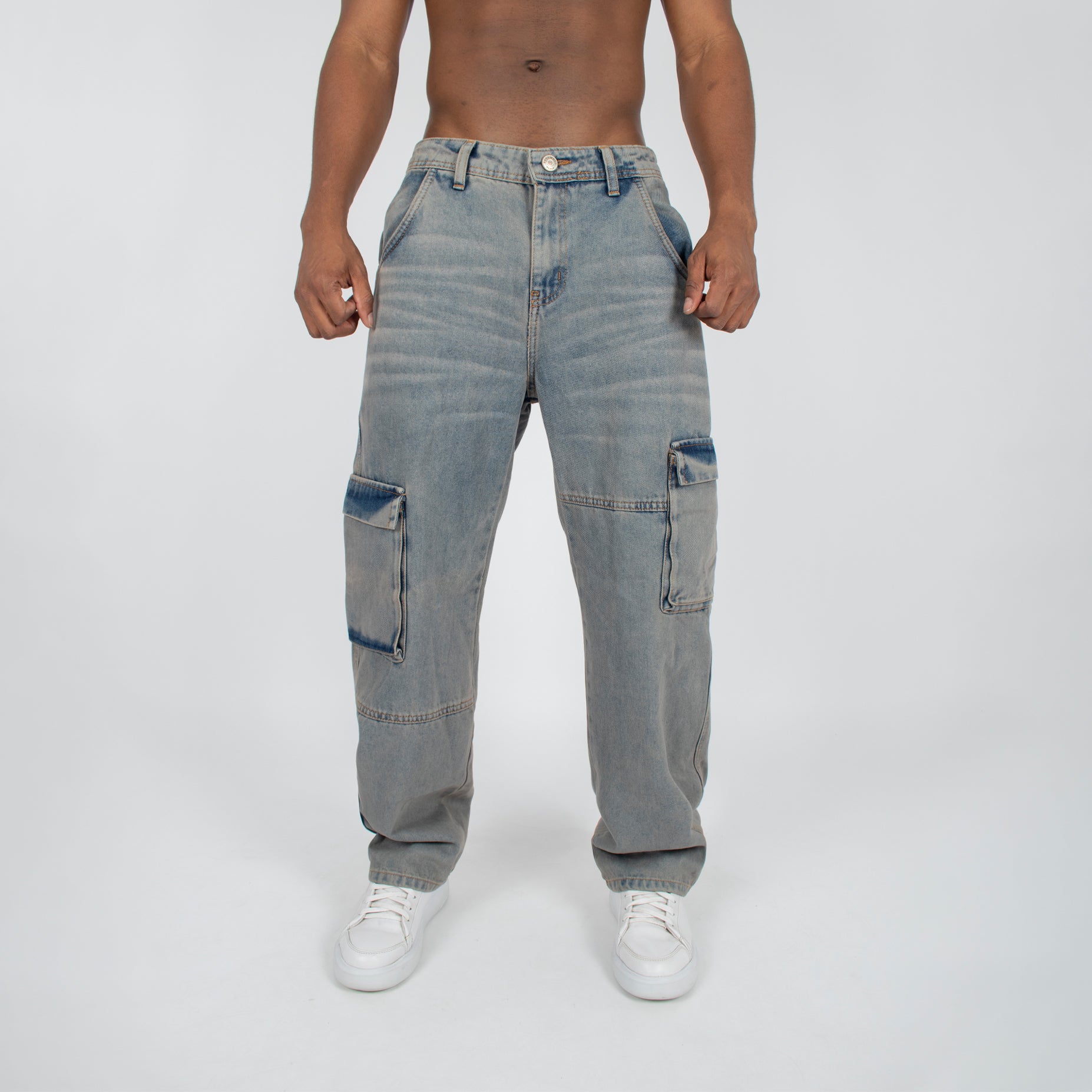 Jean hombre baggy bolsillos