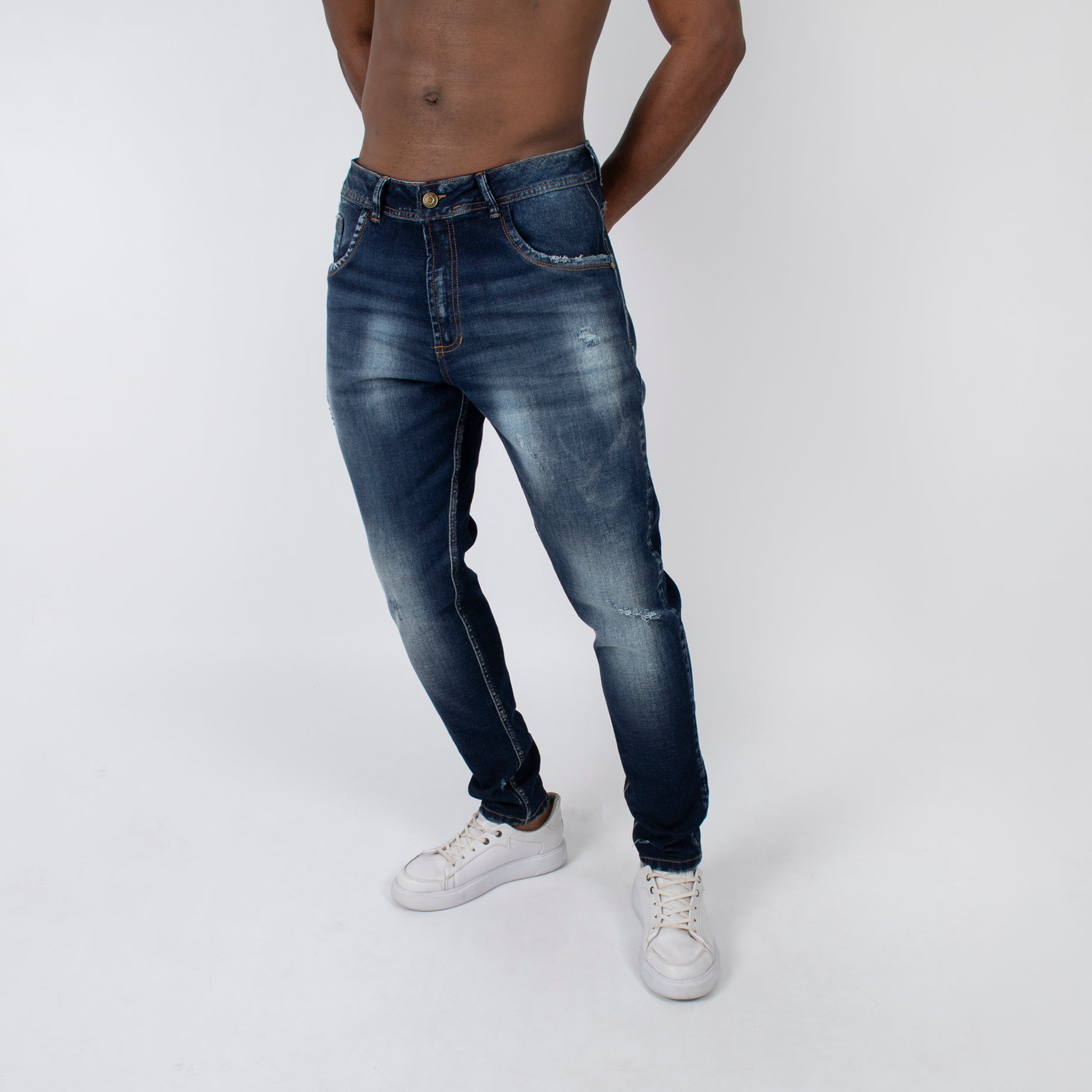 Jean hombre skinny azul