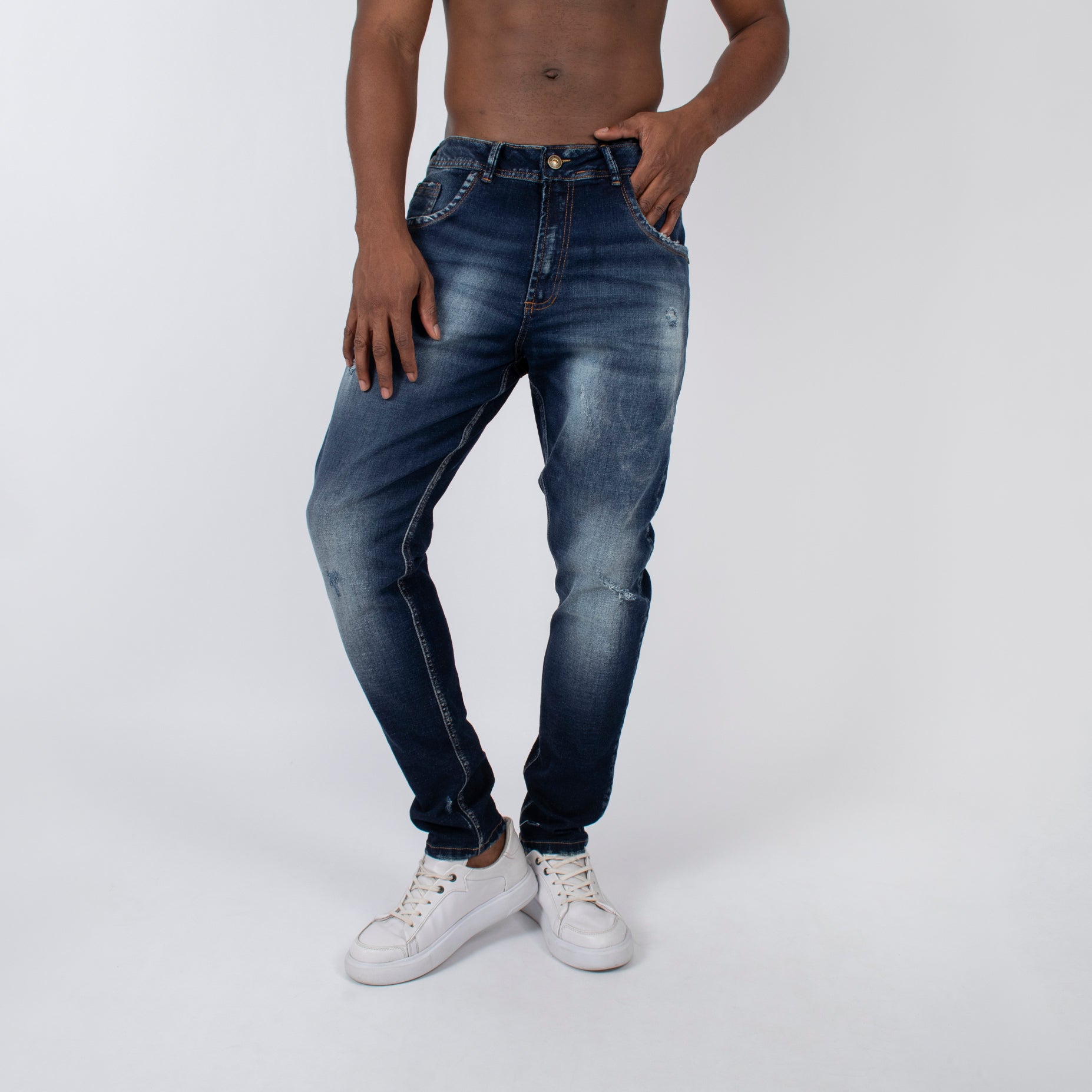 Jean hombre skinny azul