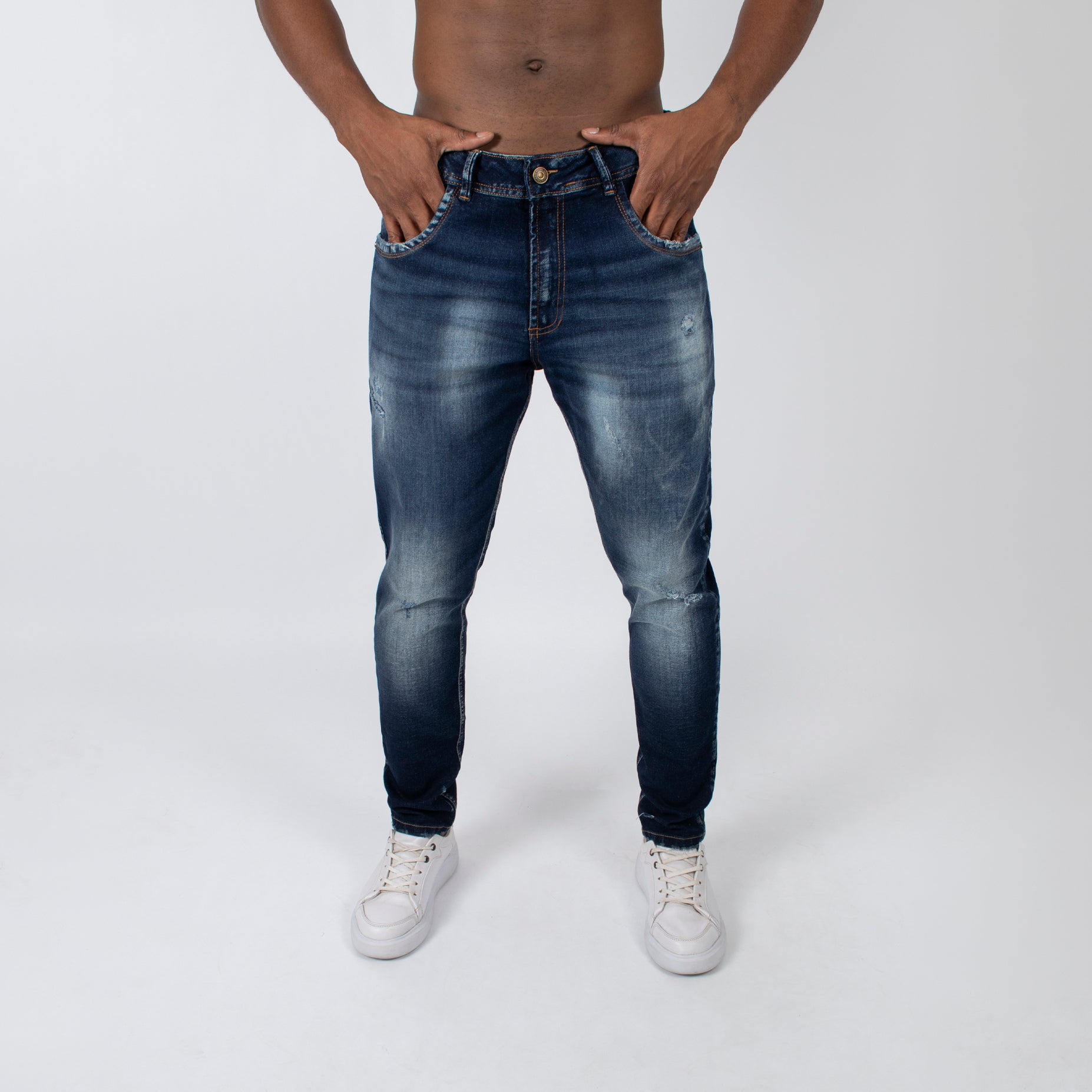 Jean hombre skinny azul
