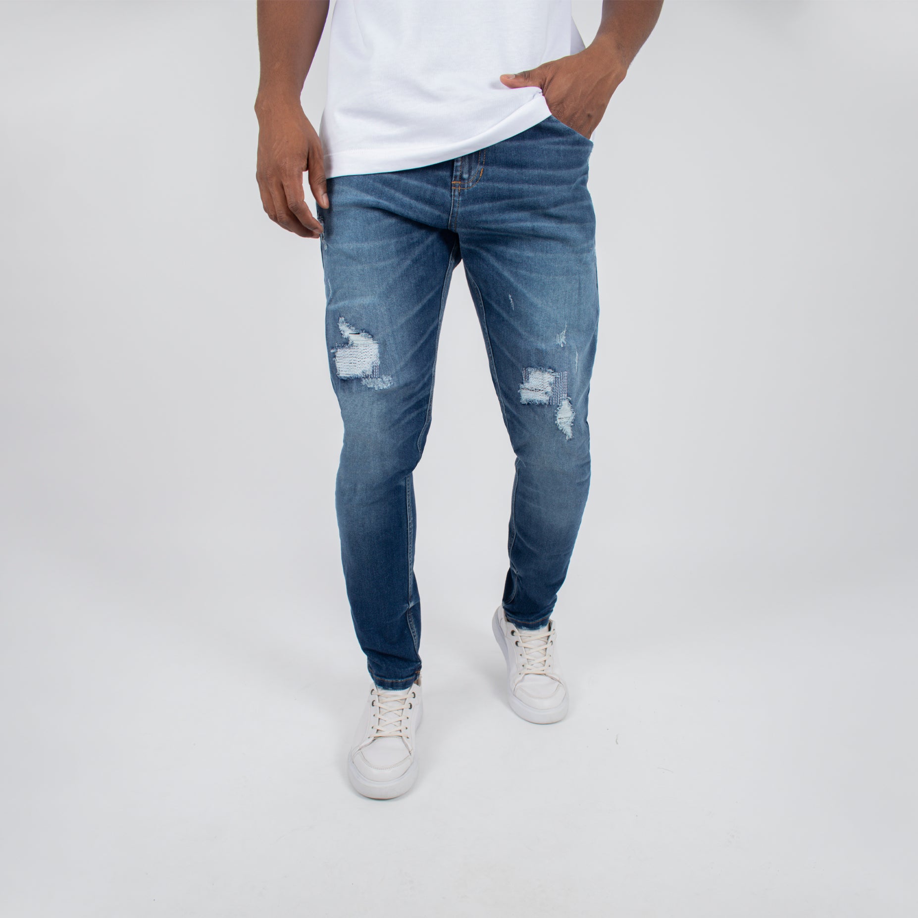 Jean hombre skinny desgaste