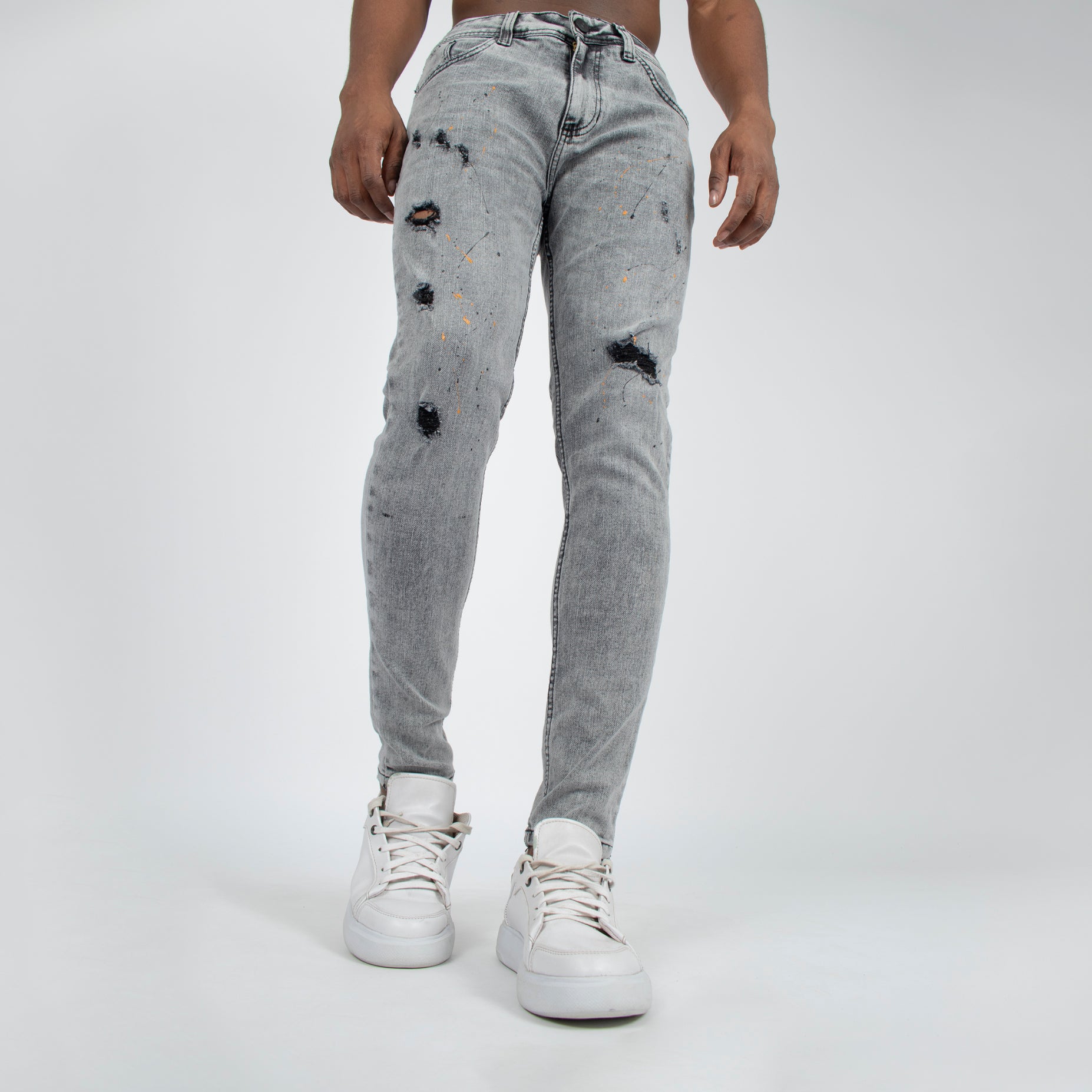 Jean hombre skinny gris