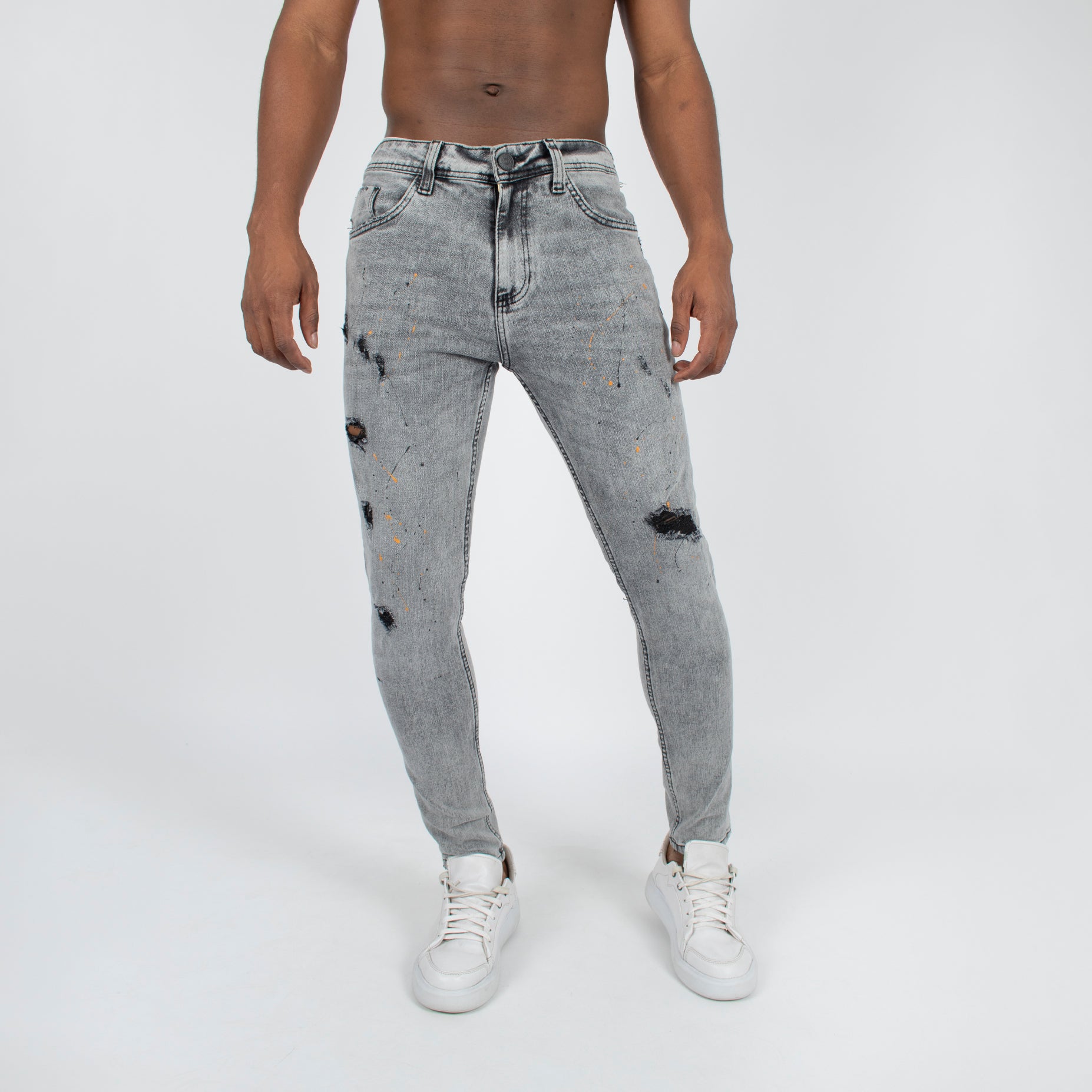 Jean hombre skinny gris