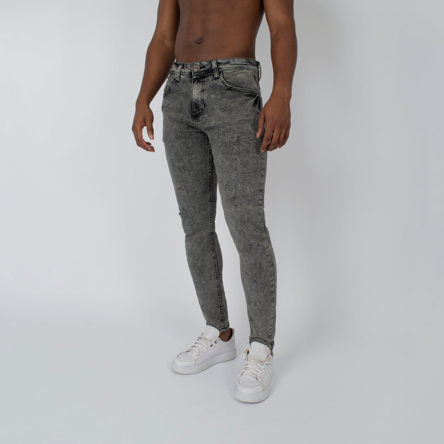 Jean hombre skinny gris