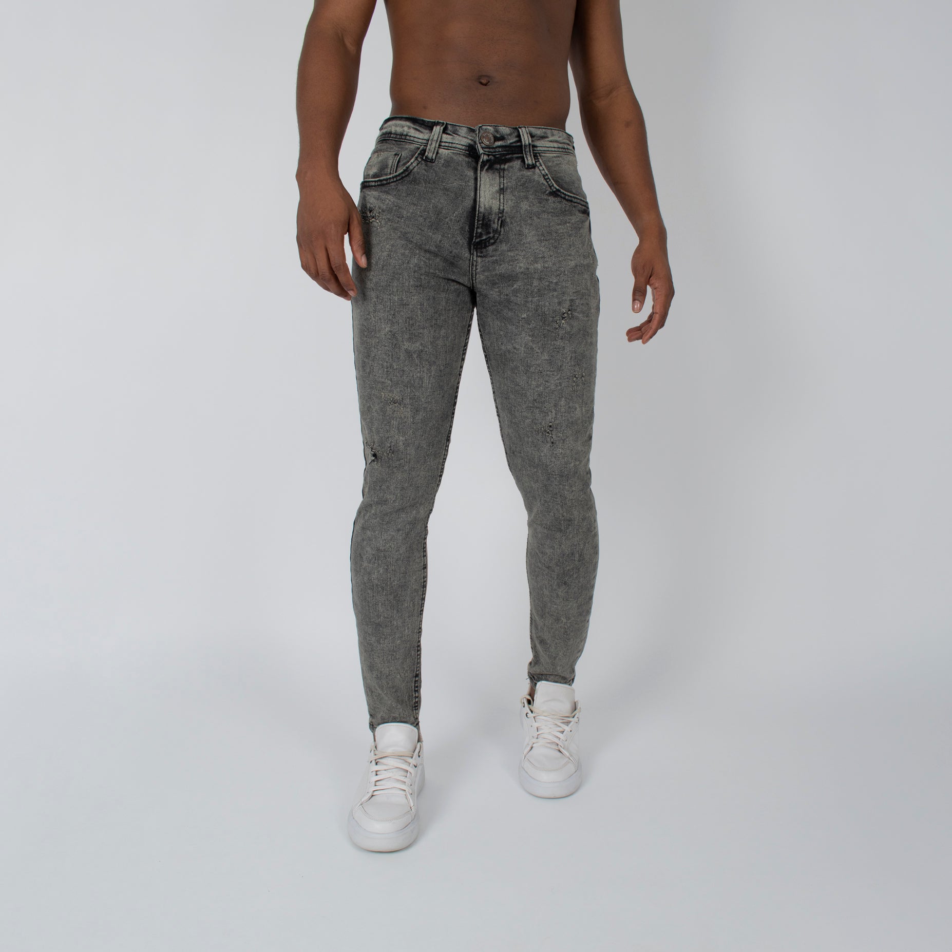 Jean hombre skinny gris