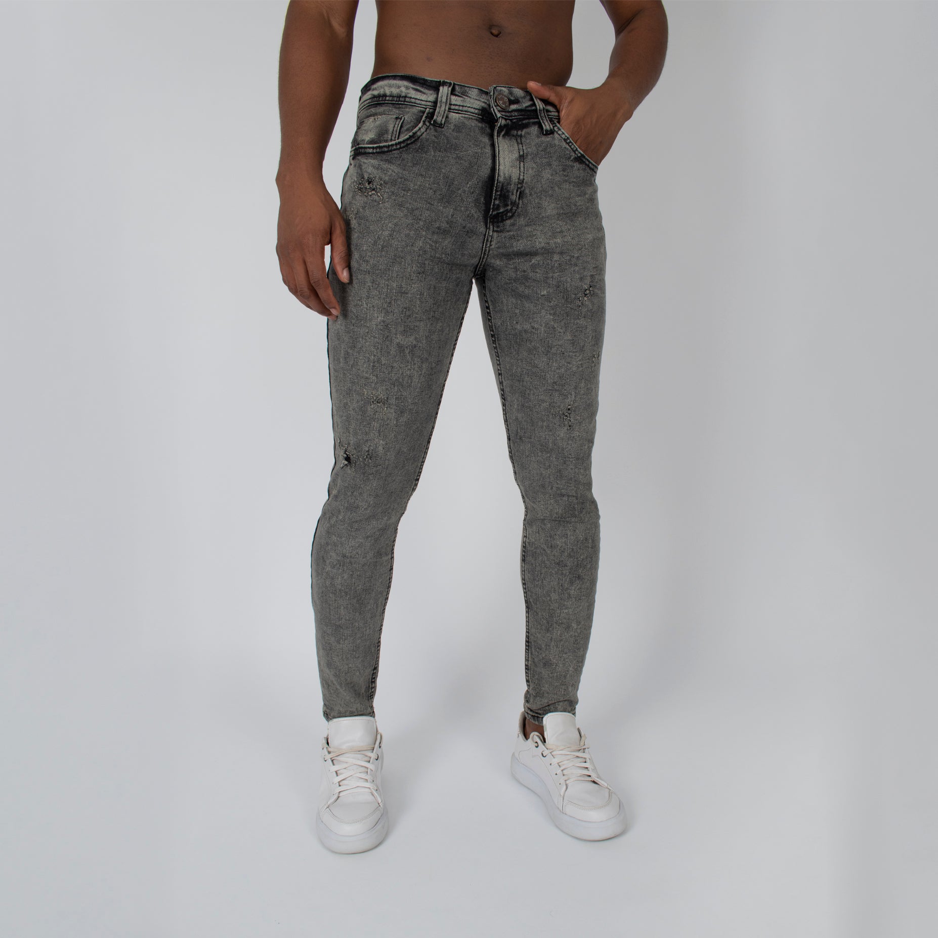 Jean hombre skinny gris