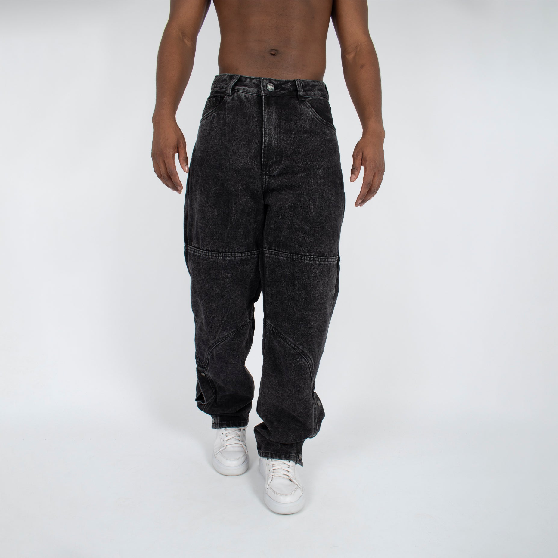 Jean hombre baggy taches