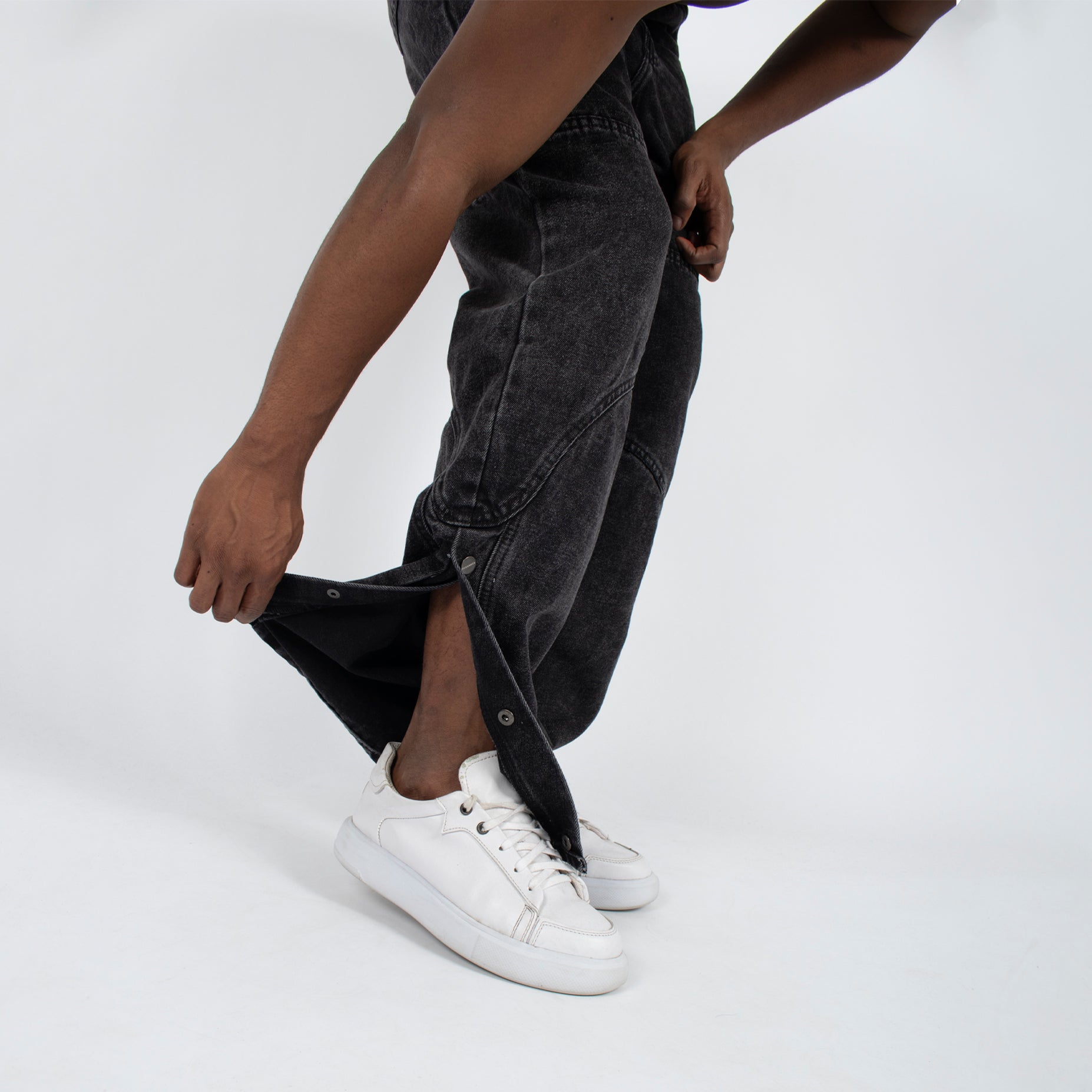 Jean hombre baggy taches