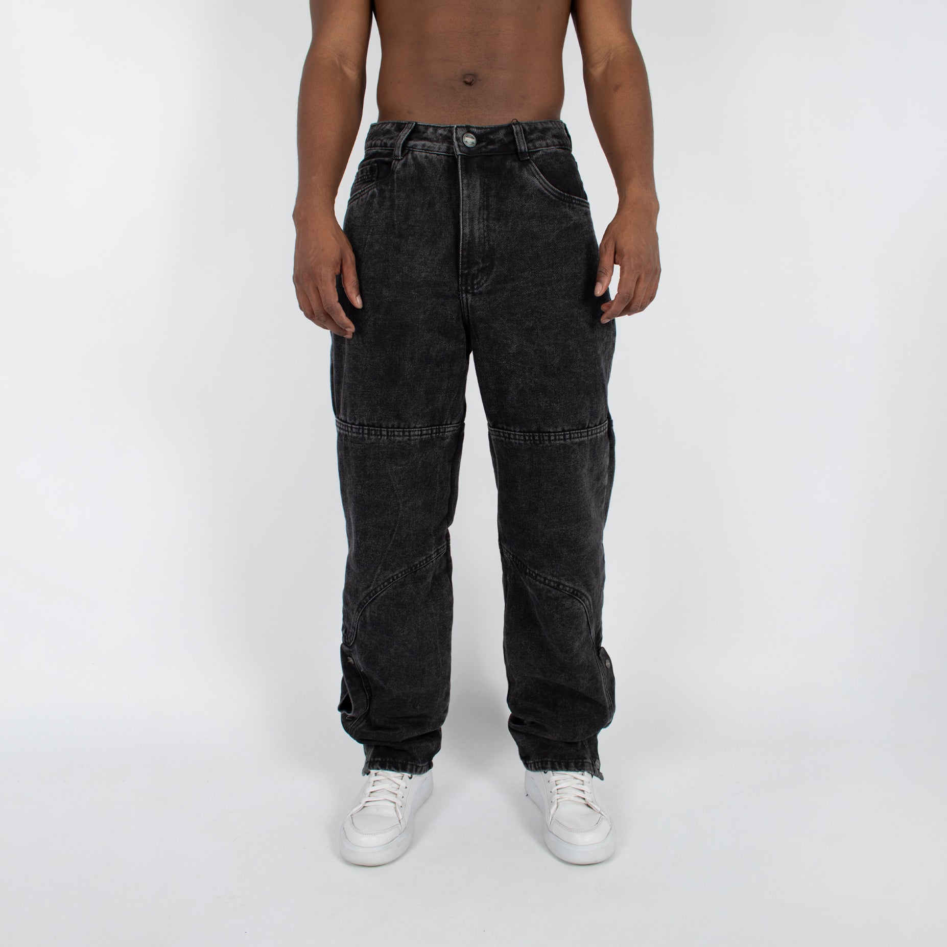 Jean hombre baggy taches