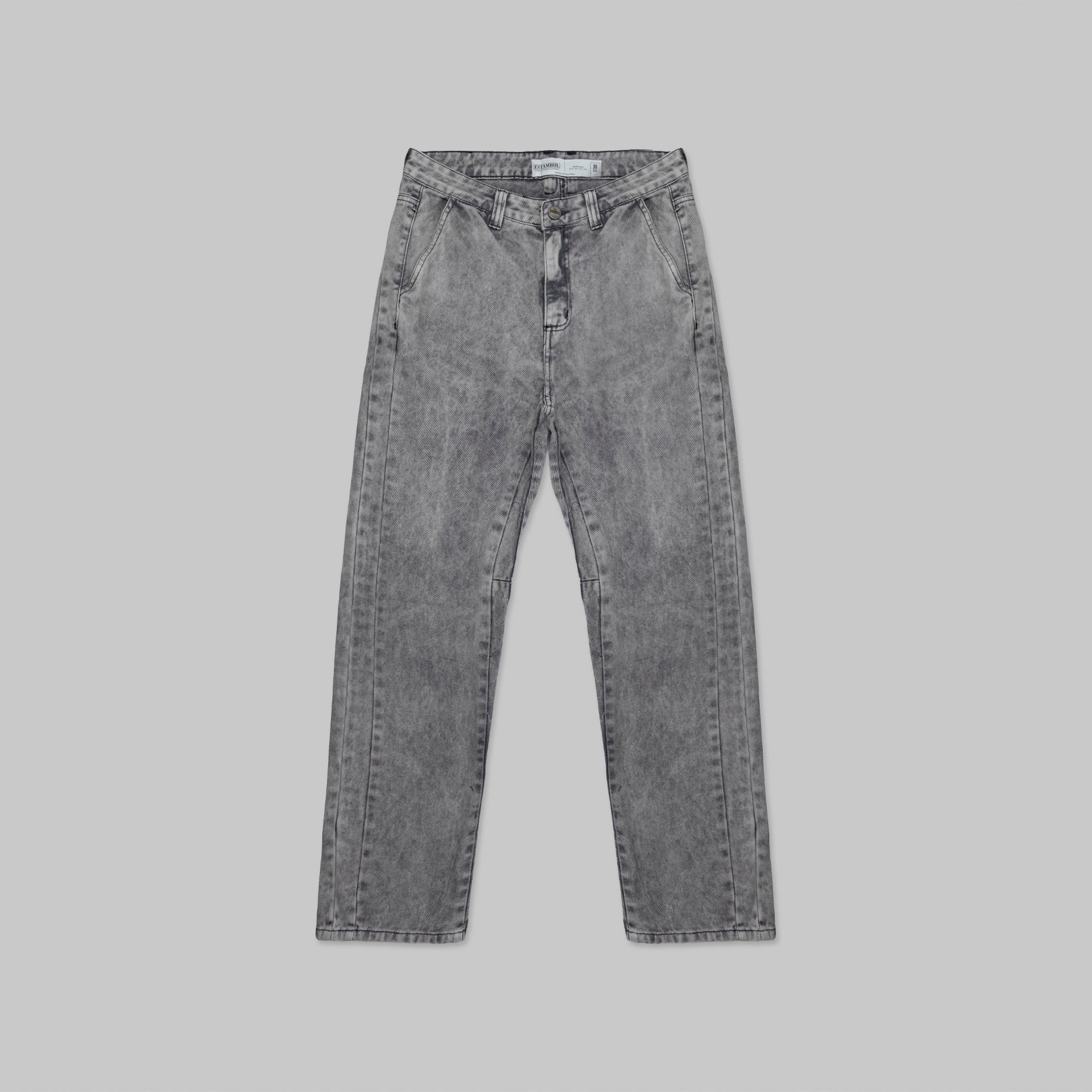 Jean hombre ancho gris claro
