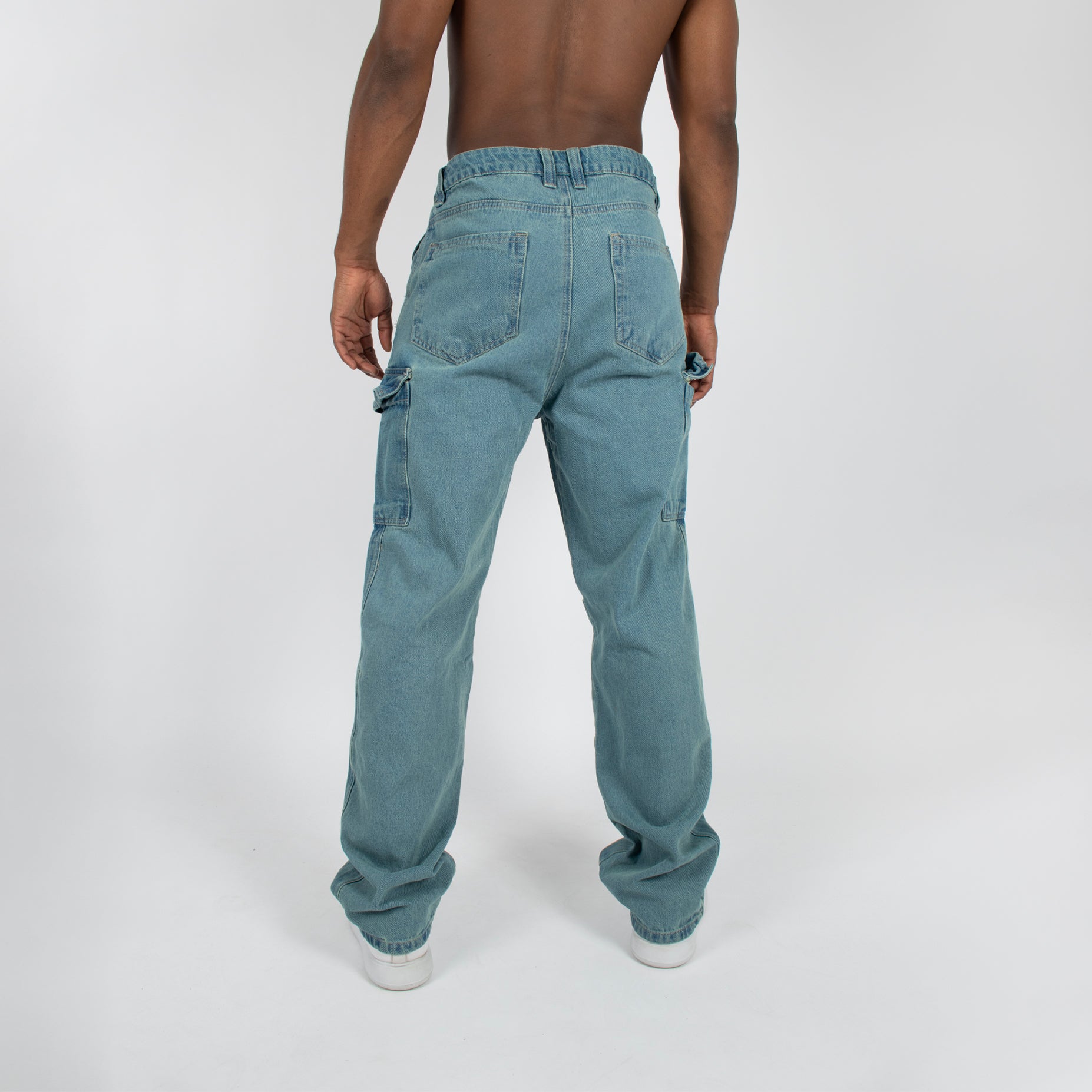 Jean hombre baggy azul claro