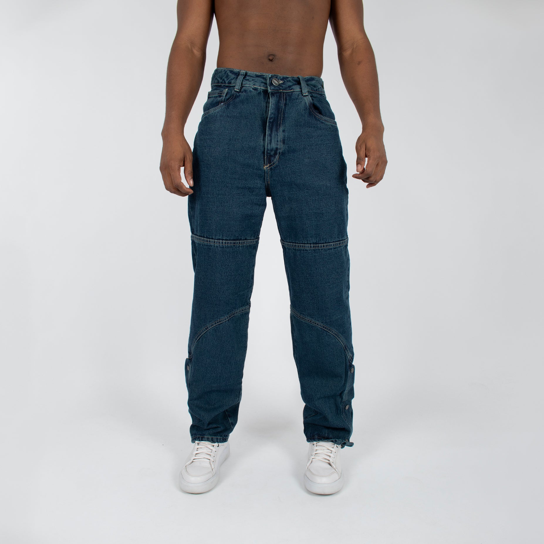 Jean hombre baggy taches