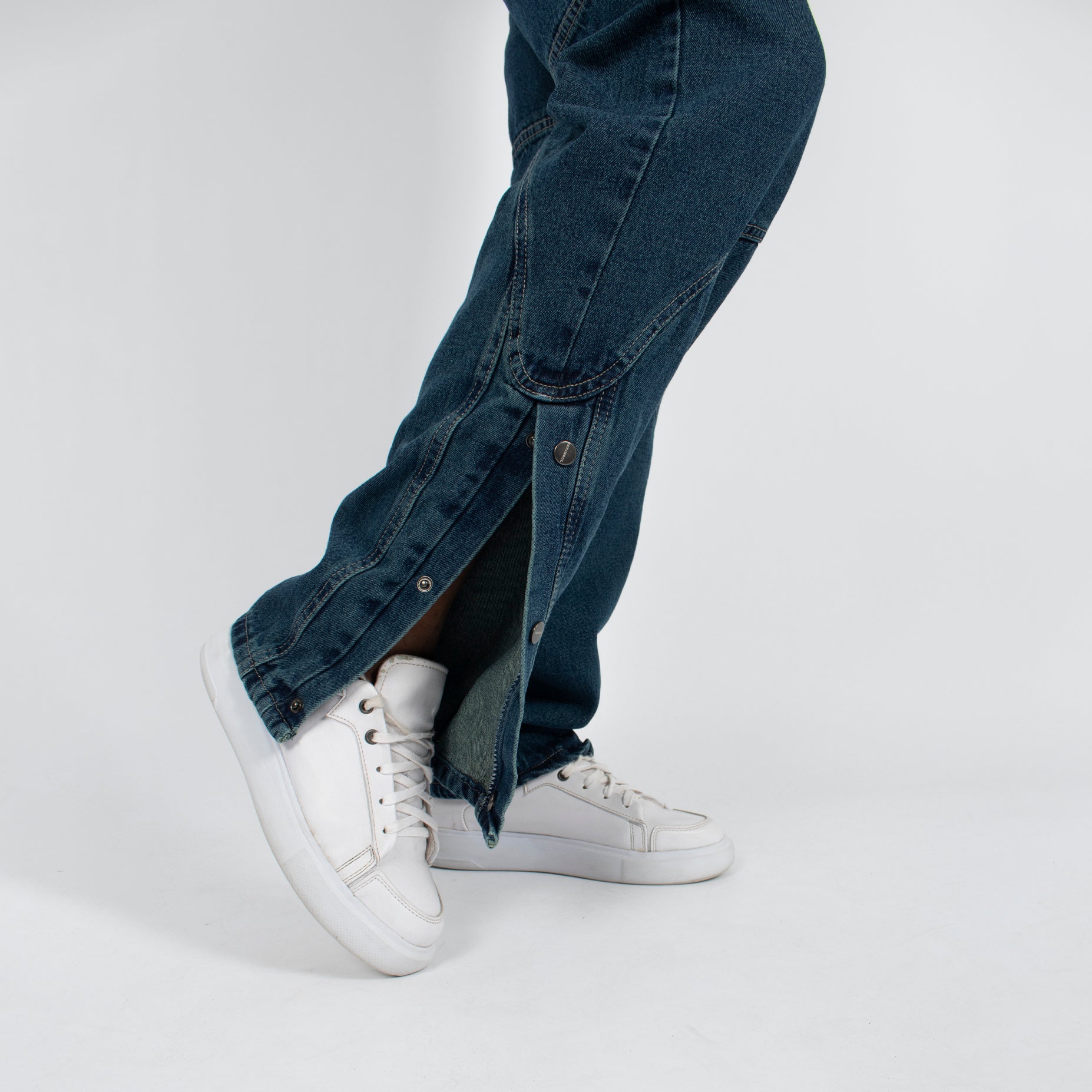 Jean hombre baggy taches