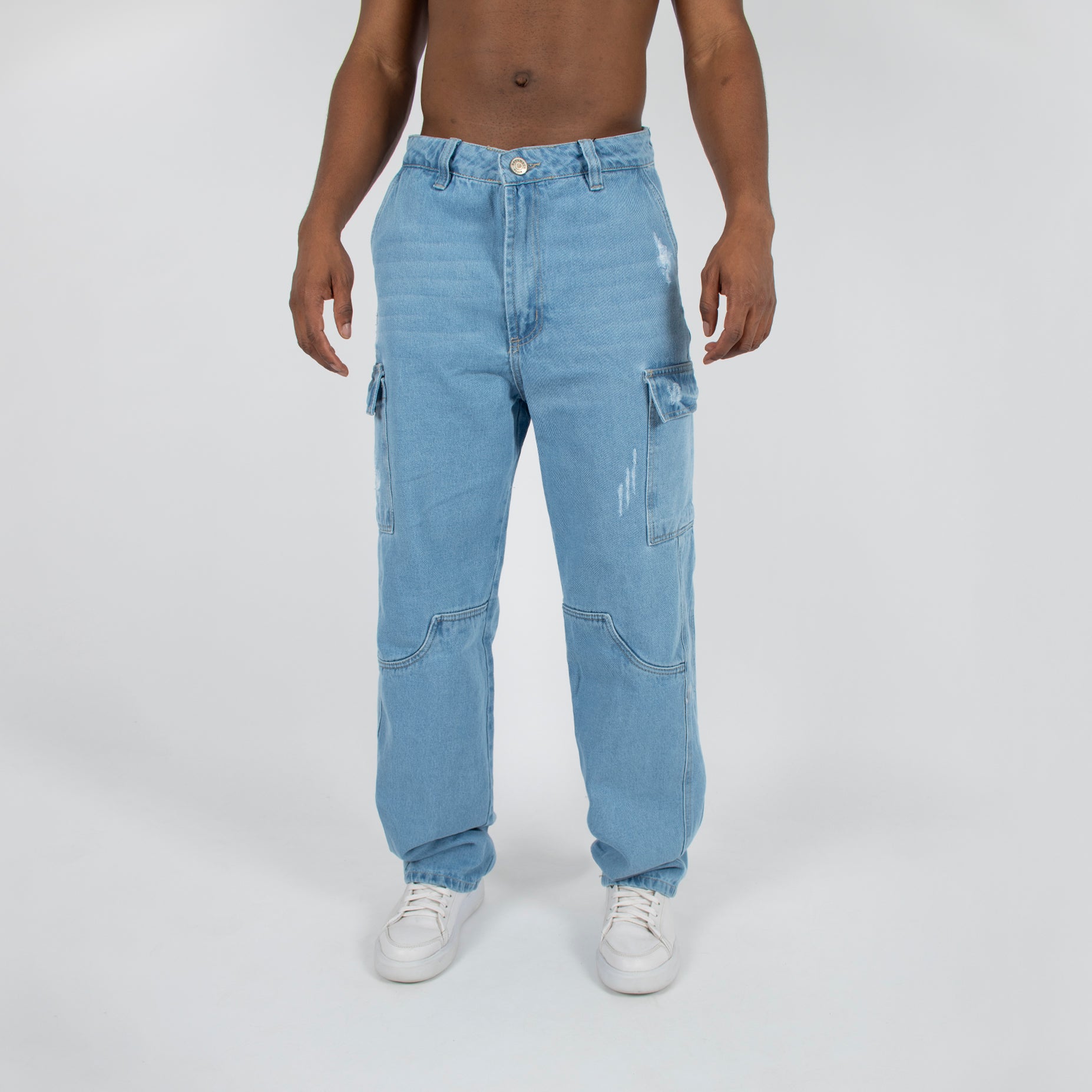 Jean hombre baggy azul claro