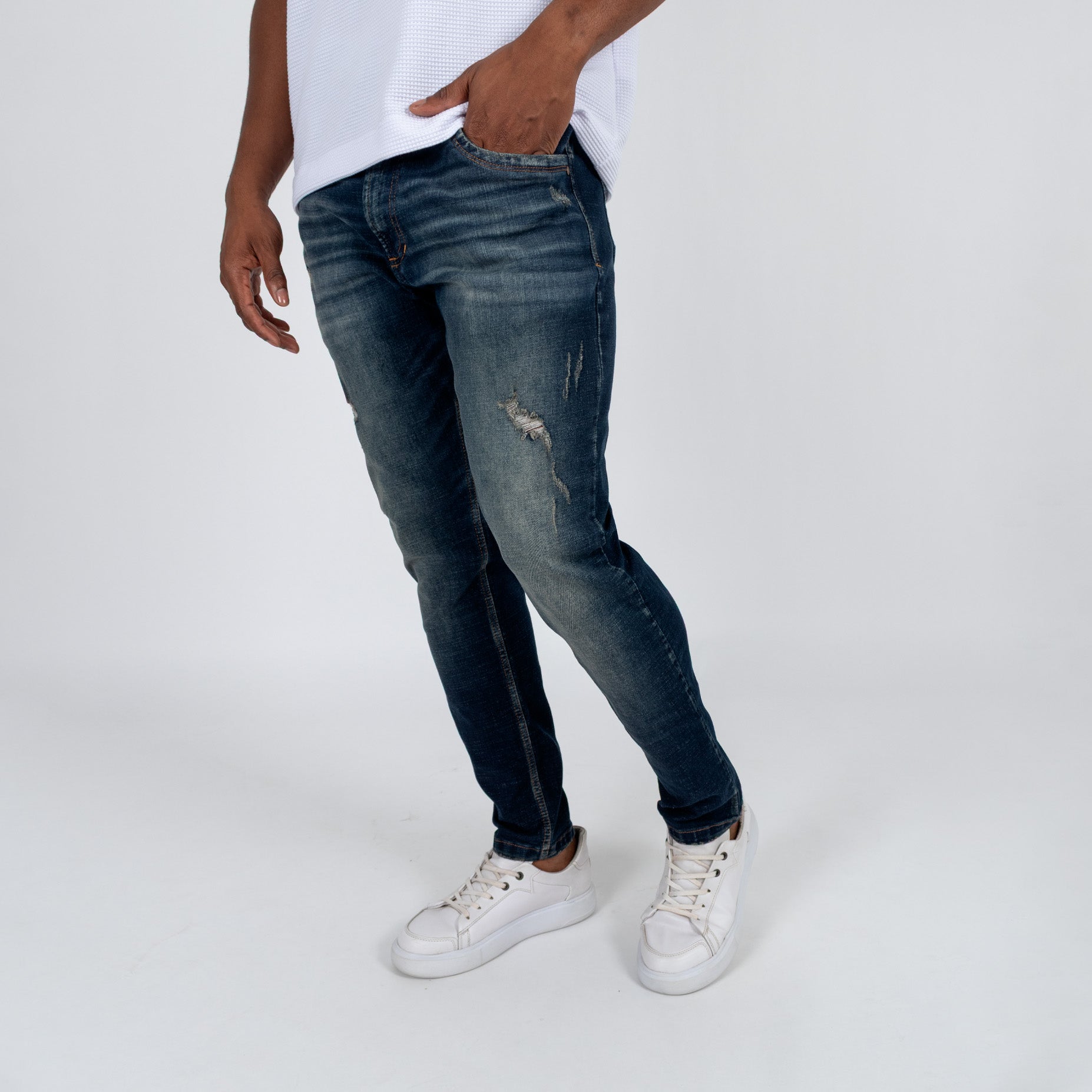 Jean hombre skinny azul oscuro