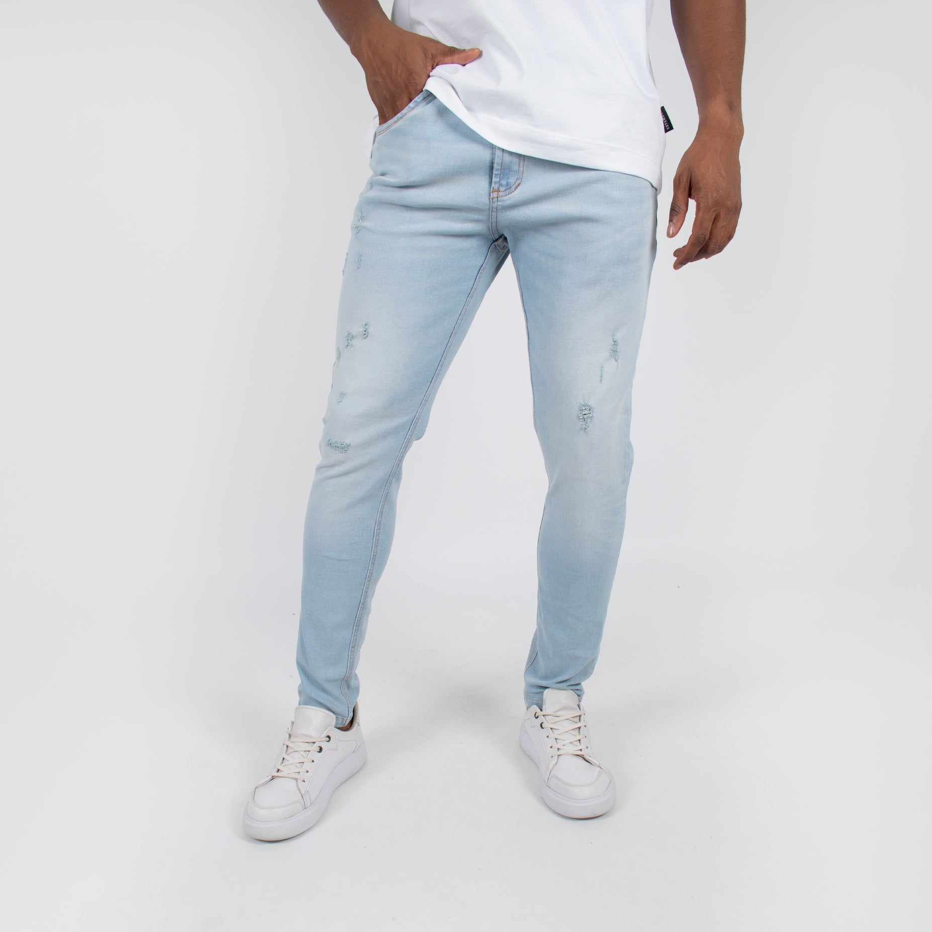 Jean hombre Regular azul claro