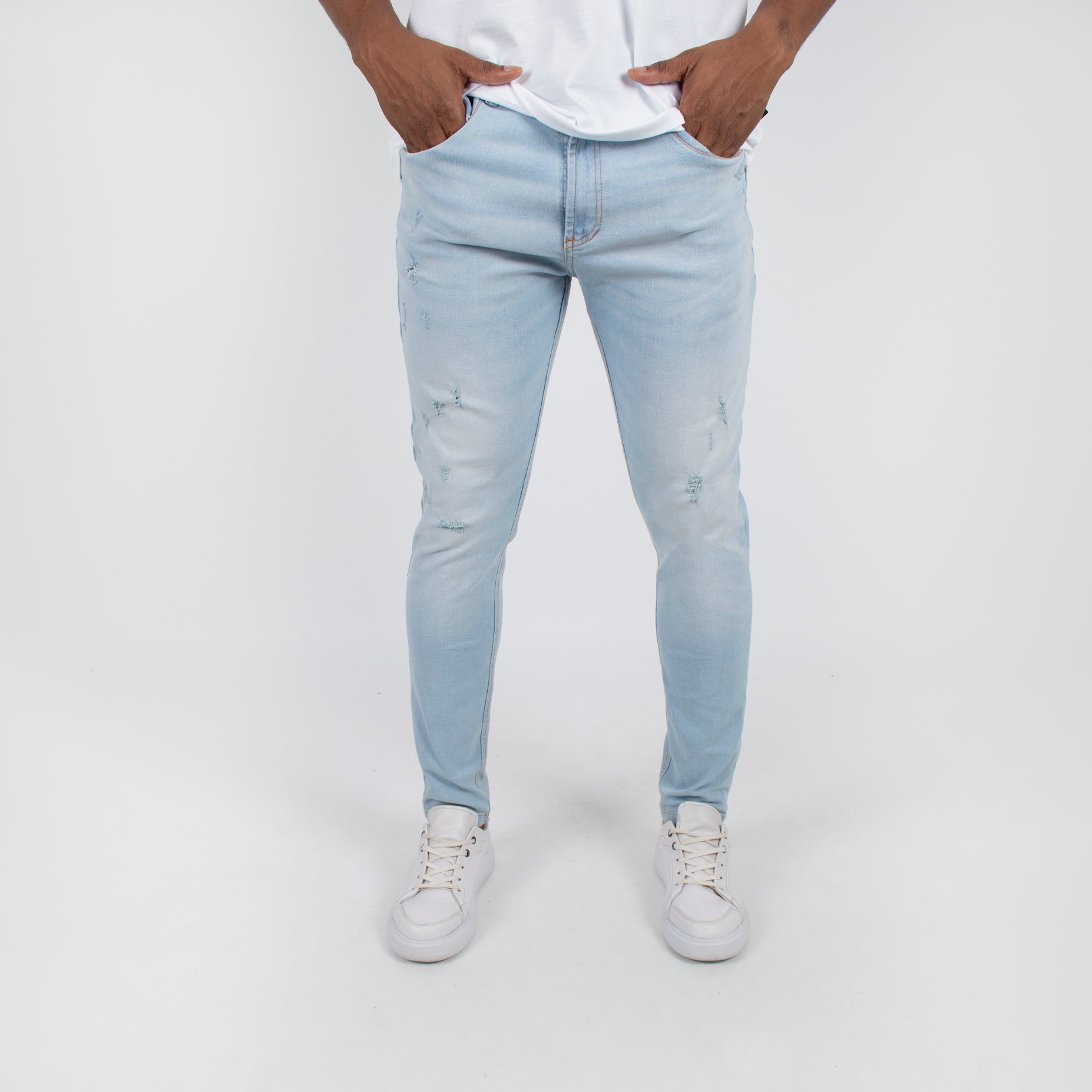 Jean hombre Regular azul claro