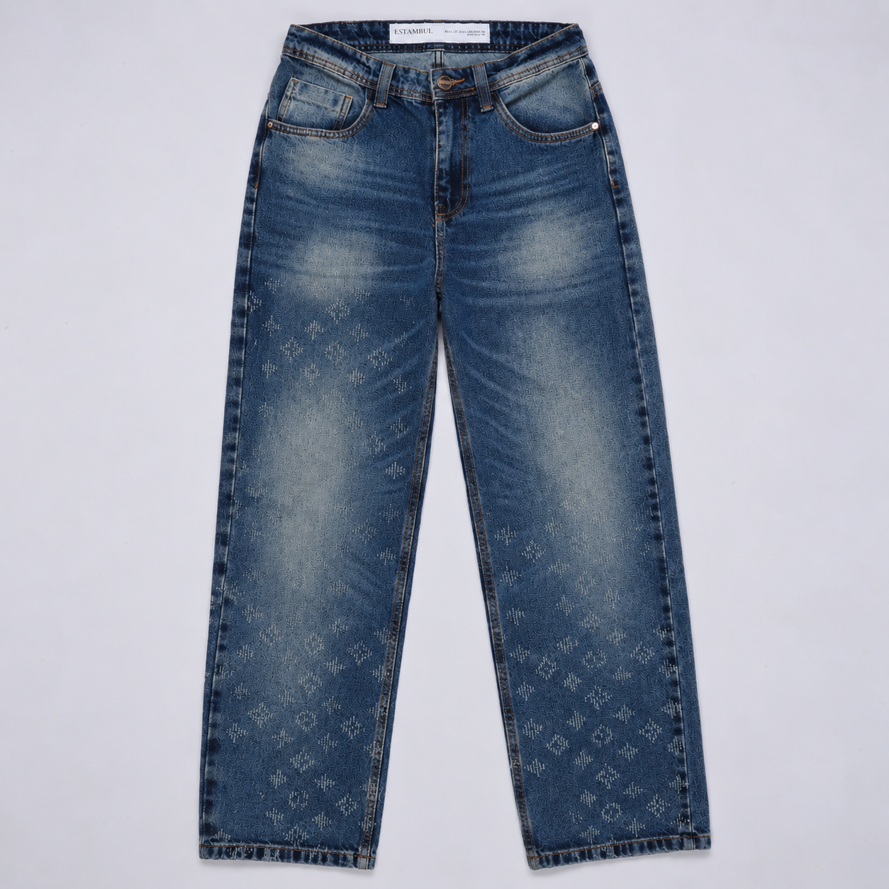 Jean hombre baggy rigido