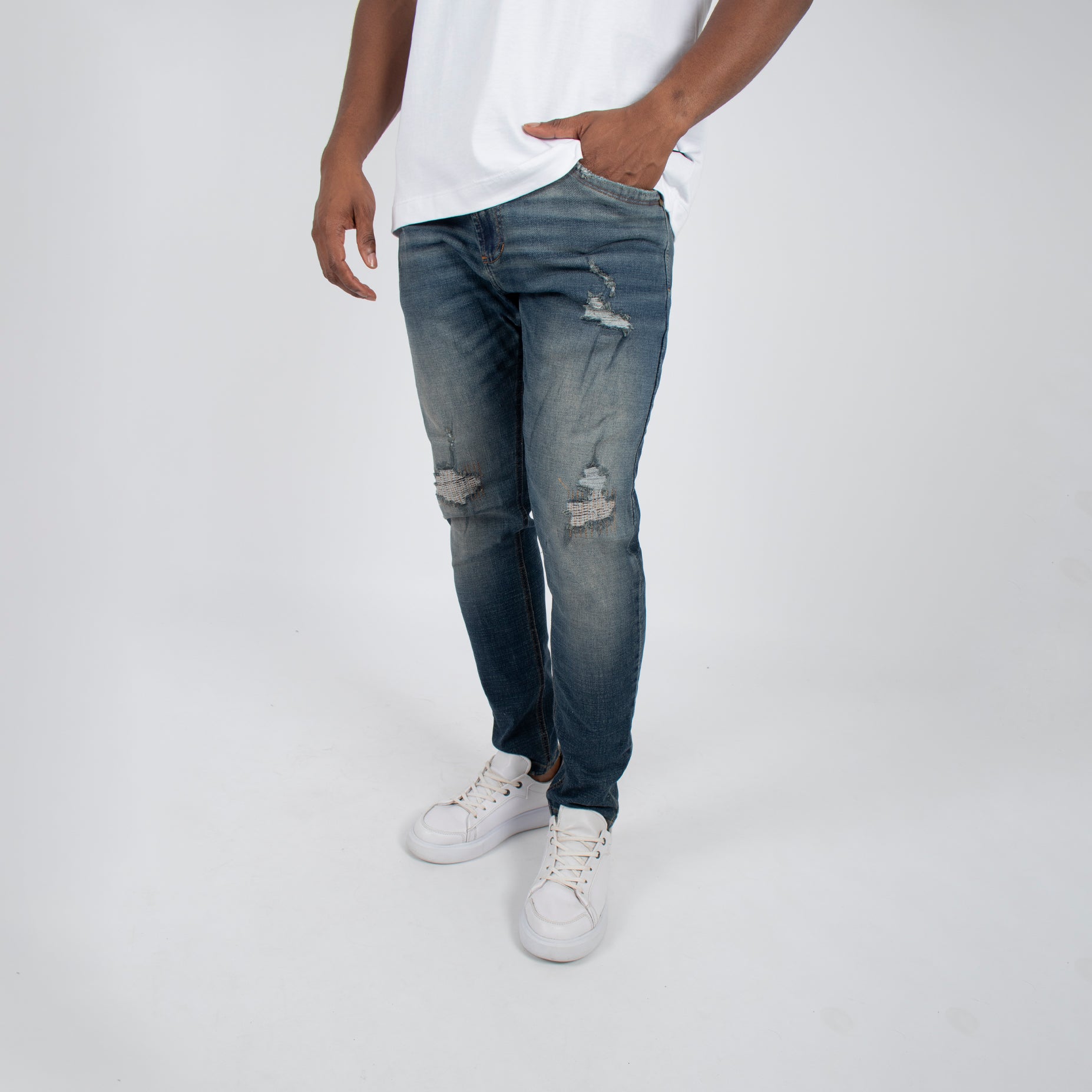 Jean hombre skinny con rotos
