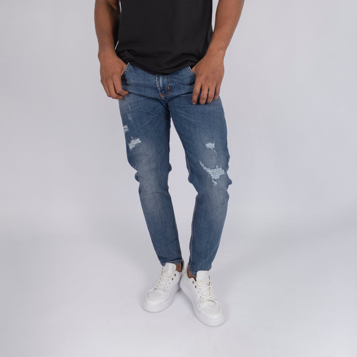 Jean hombre skinny desgaste