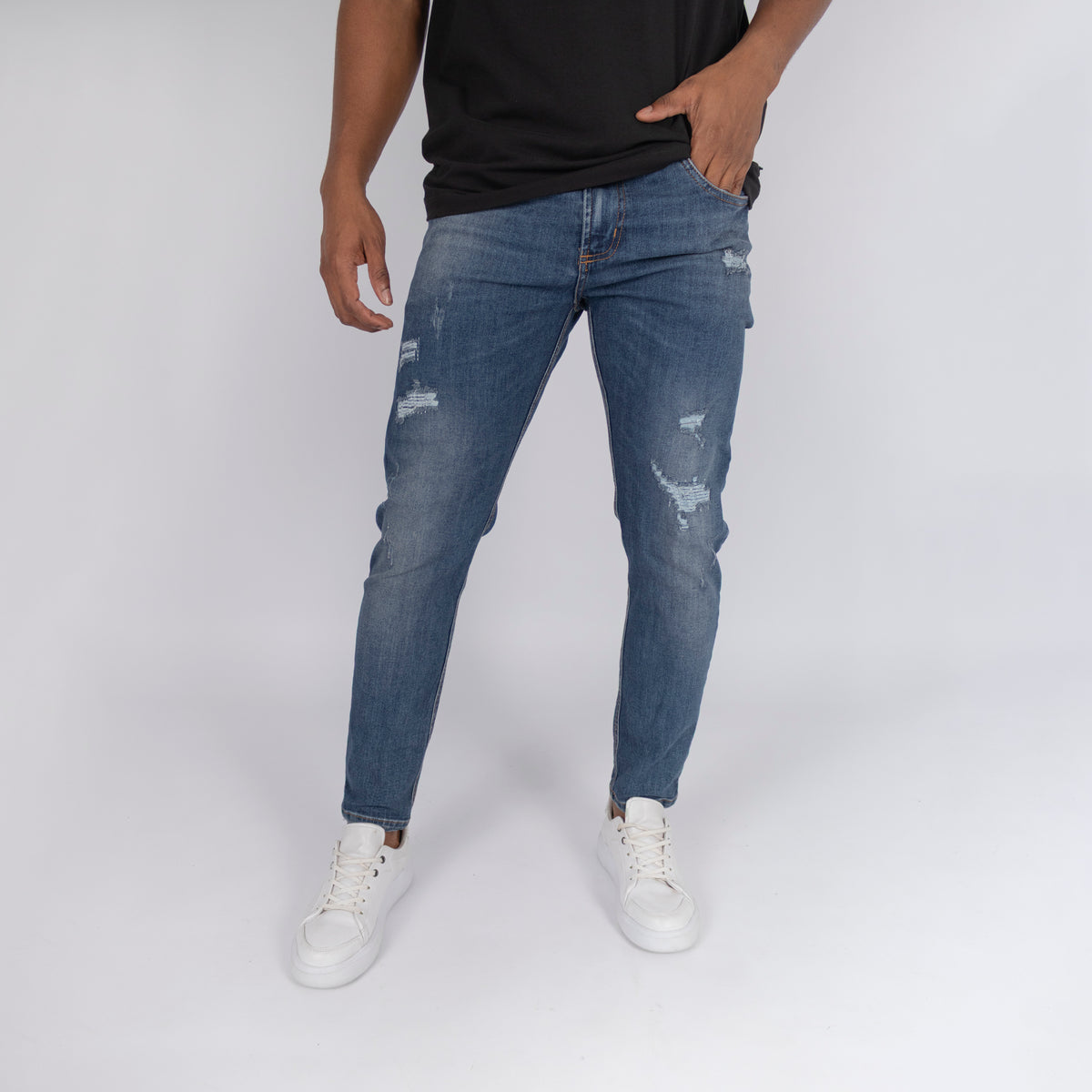 Jean hombre skinny desgaste