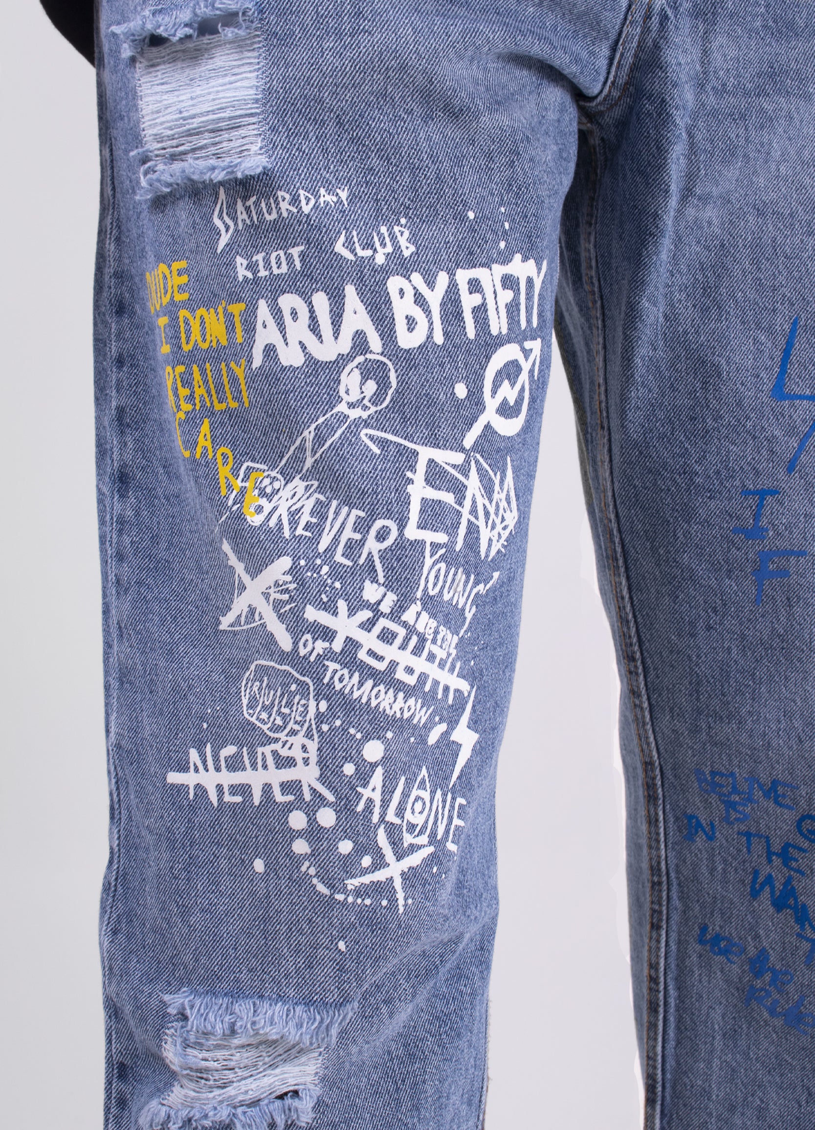 Jean hombre Boyfriend estampado