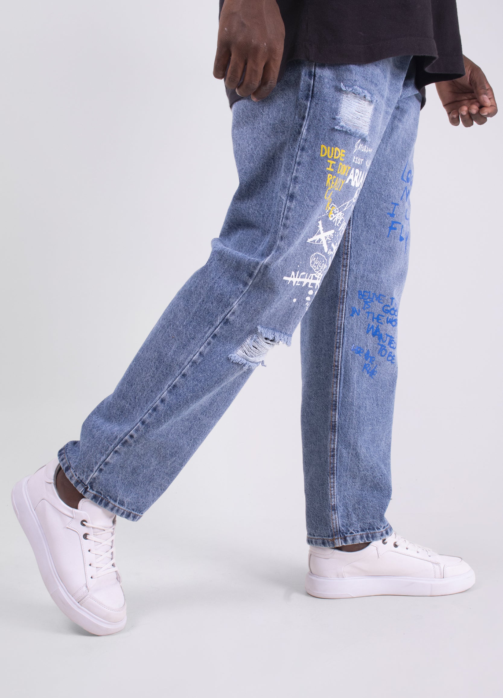 Jean hombre Boyfriend estampado