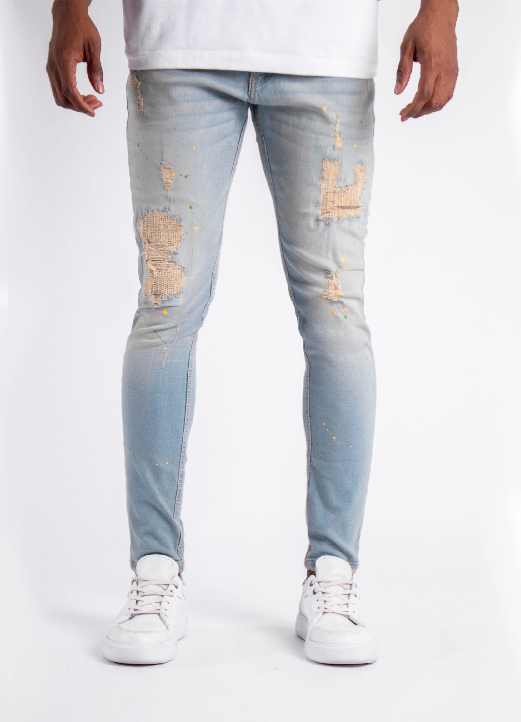 Jean hombre Skinny Hielo