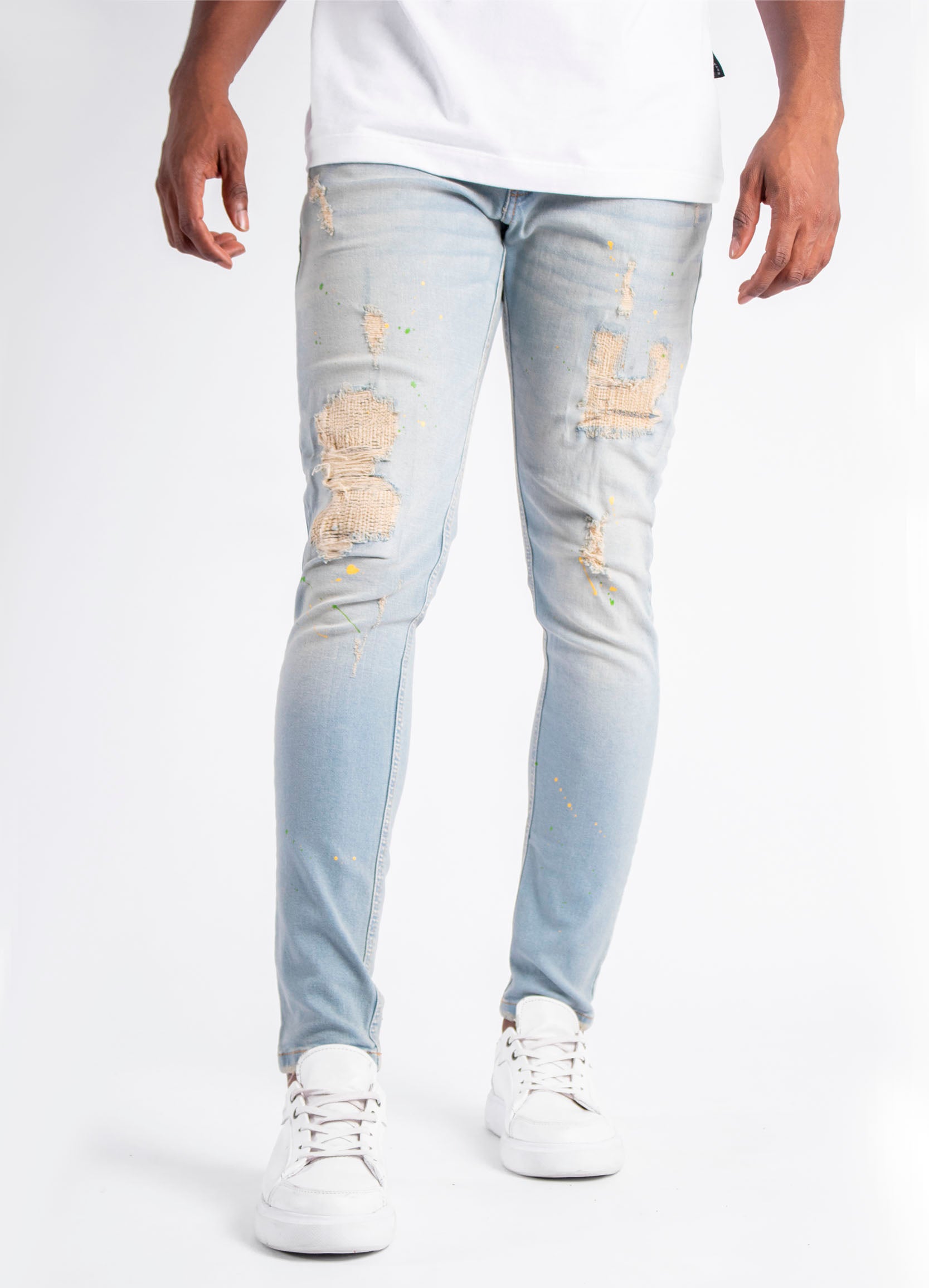Jean hombre Skinny Hielo