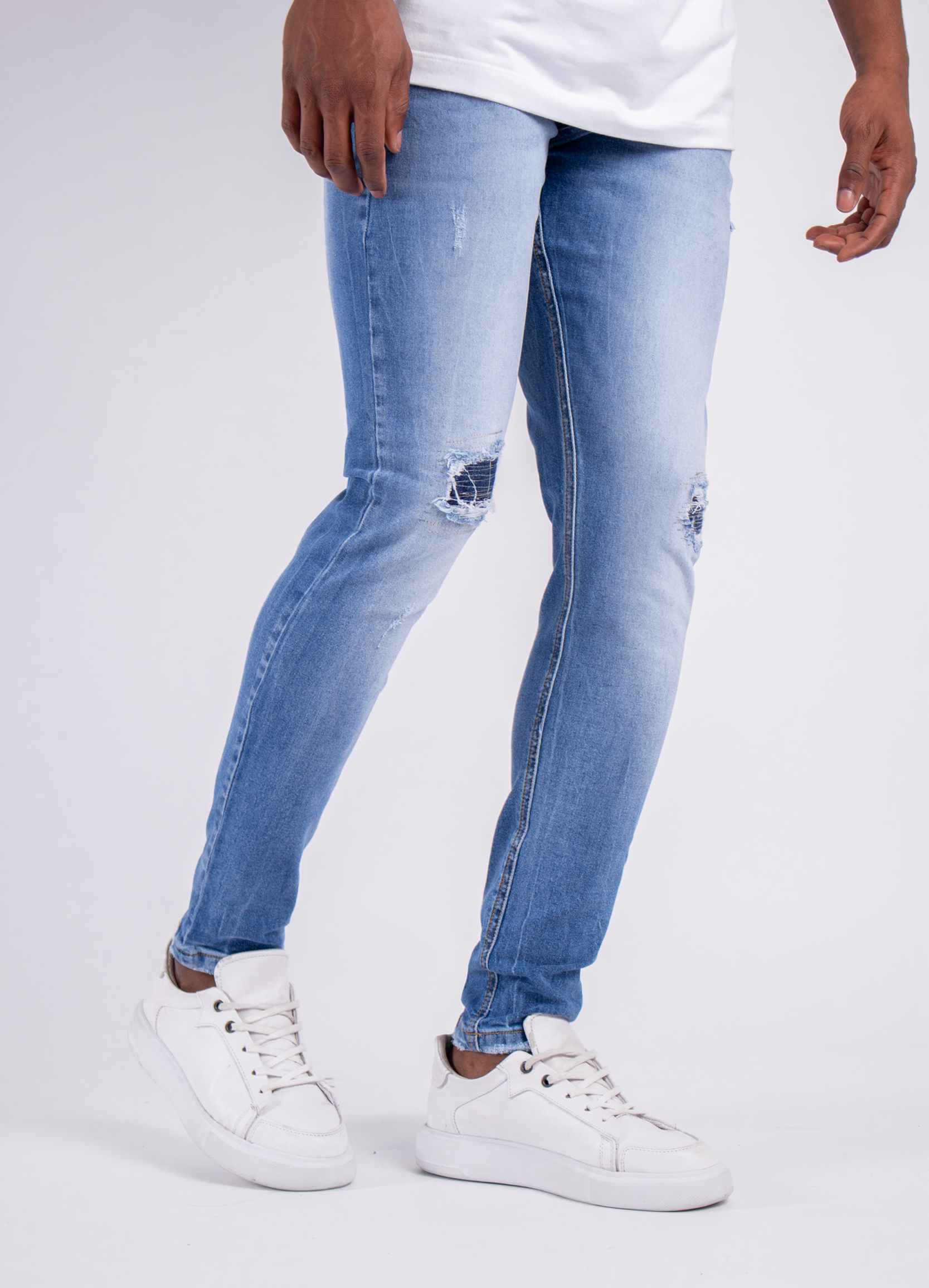 Jean hombre Skinny Parche
