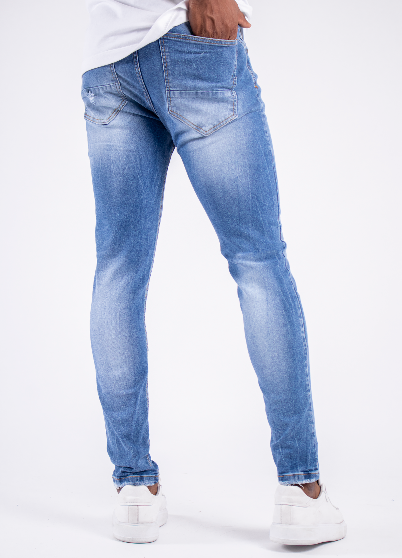Jean hombre Skinny Parche