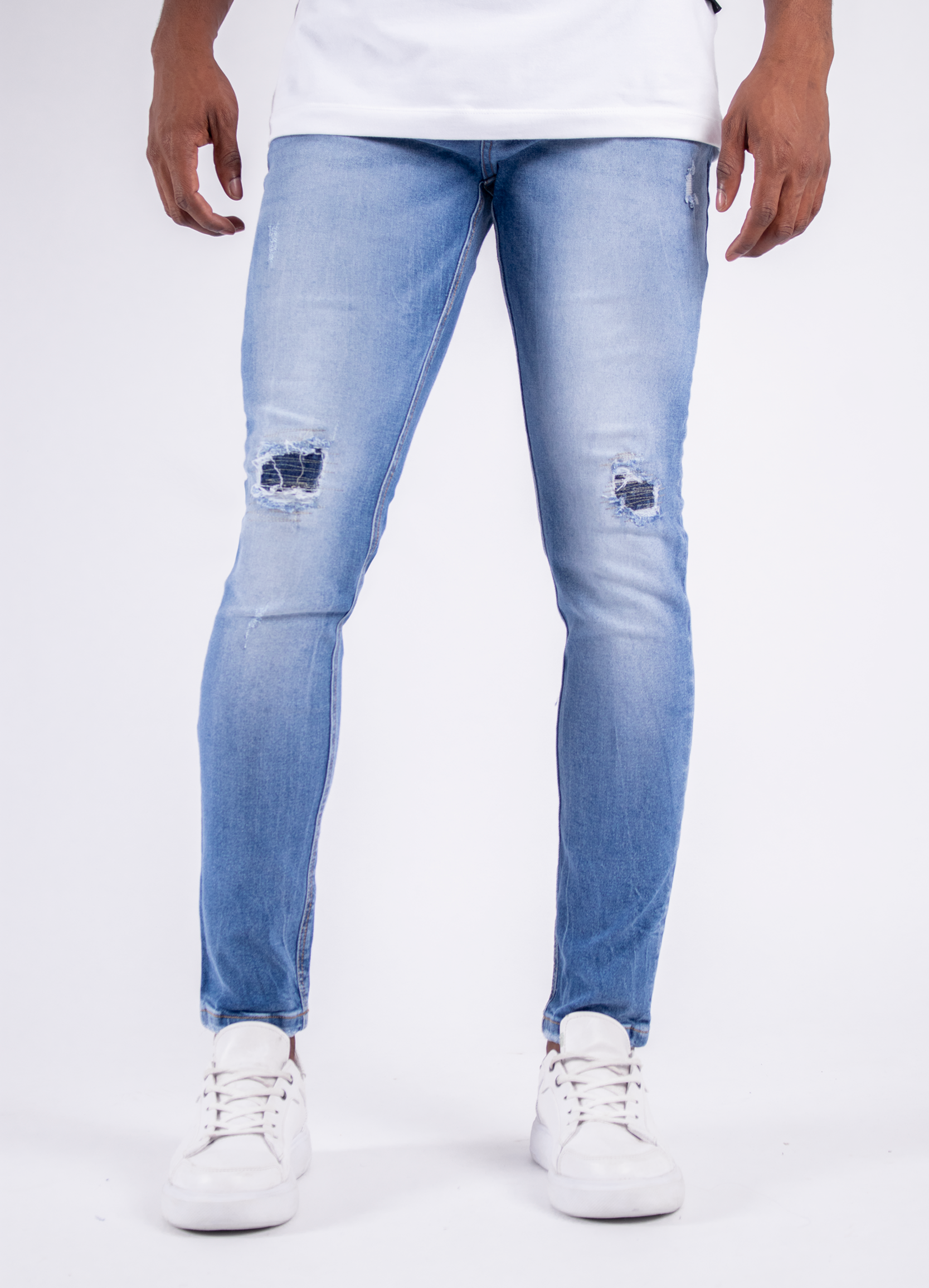 Jean hombre Skinny Parche