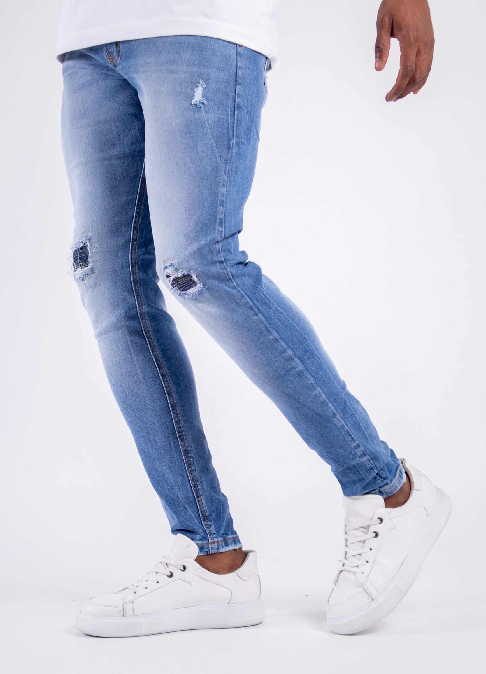 Jean hombre Skinny Parche