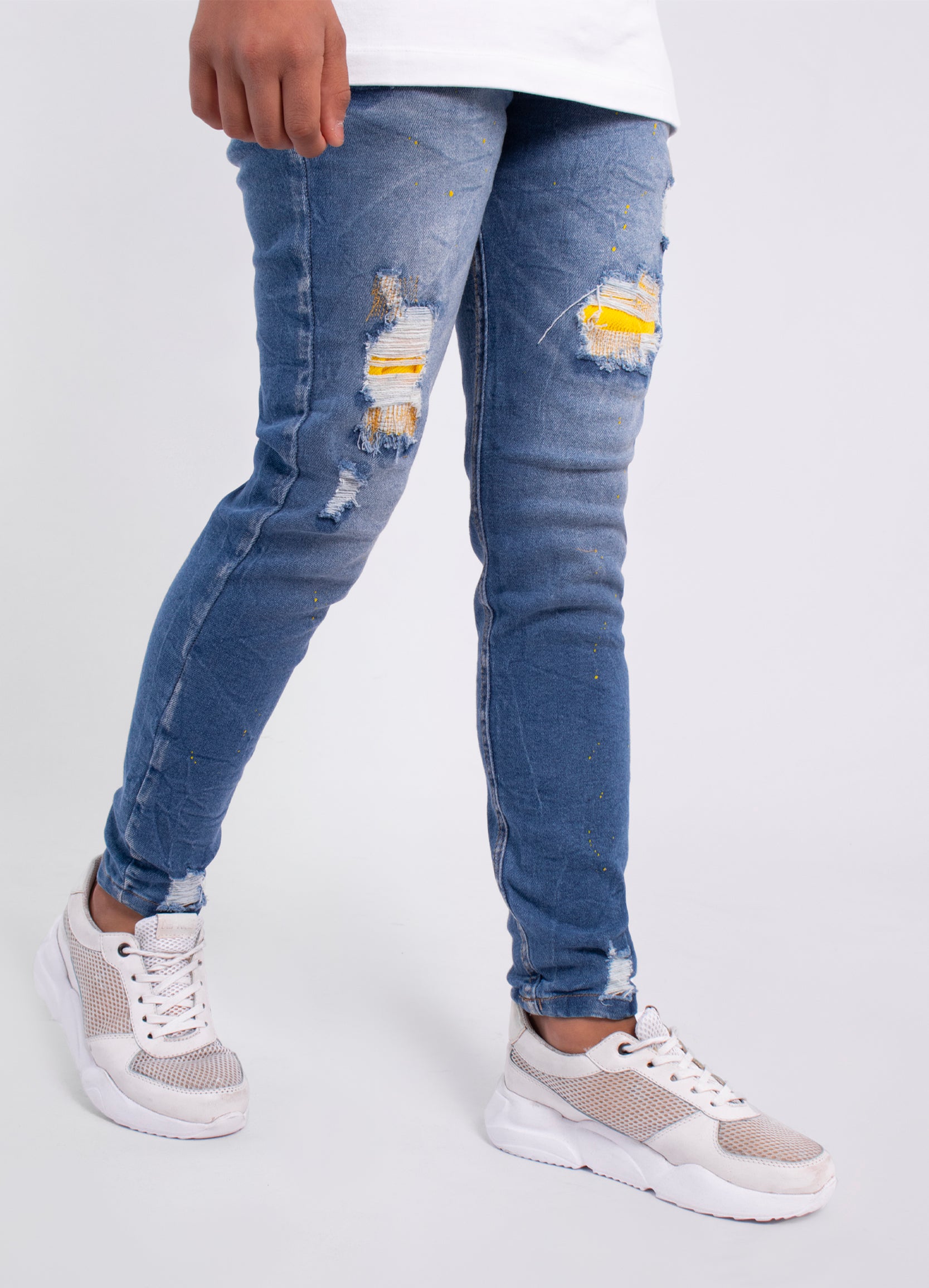 Jean niño azul claro