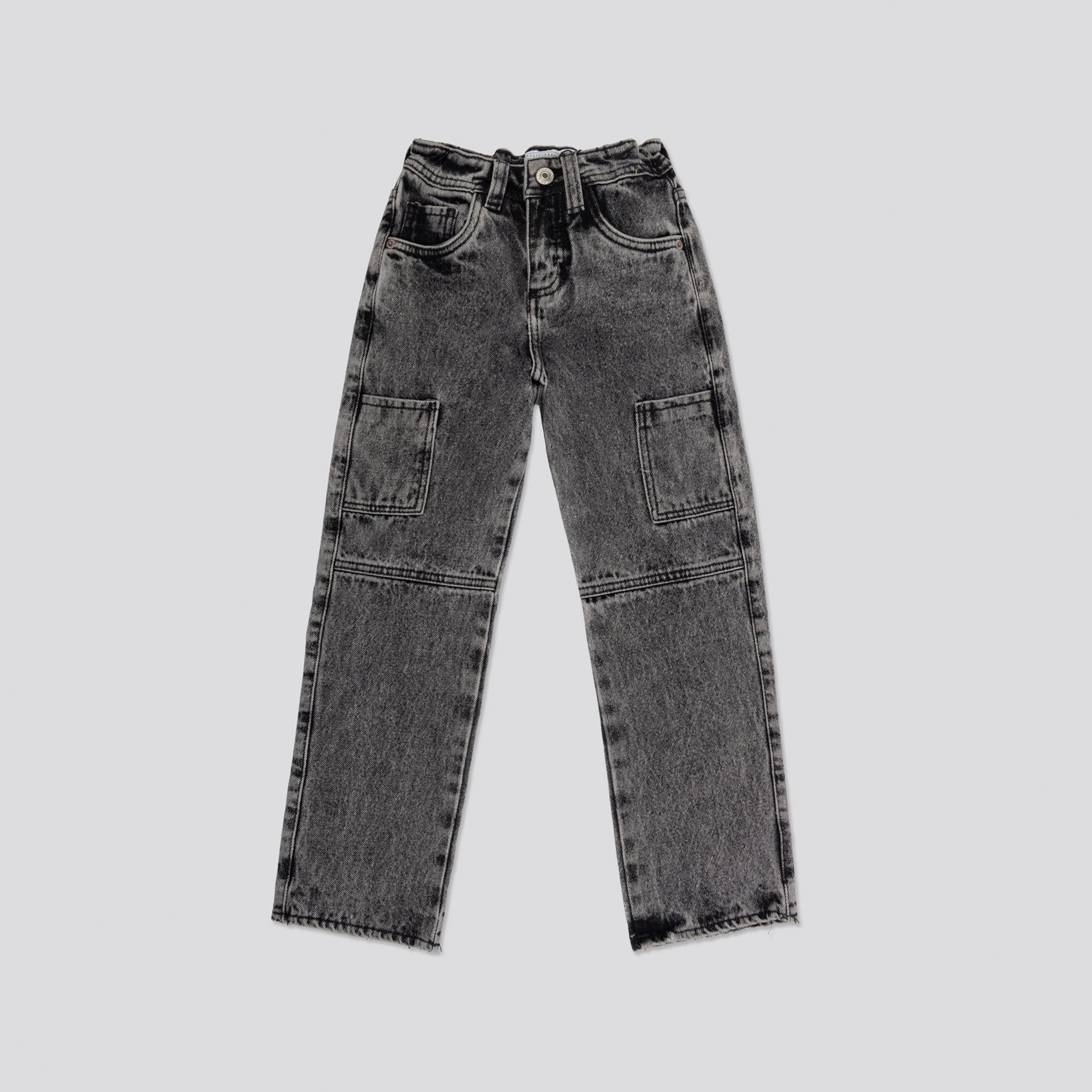 Jean niño cargo gris