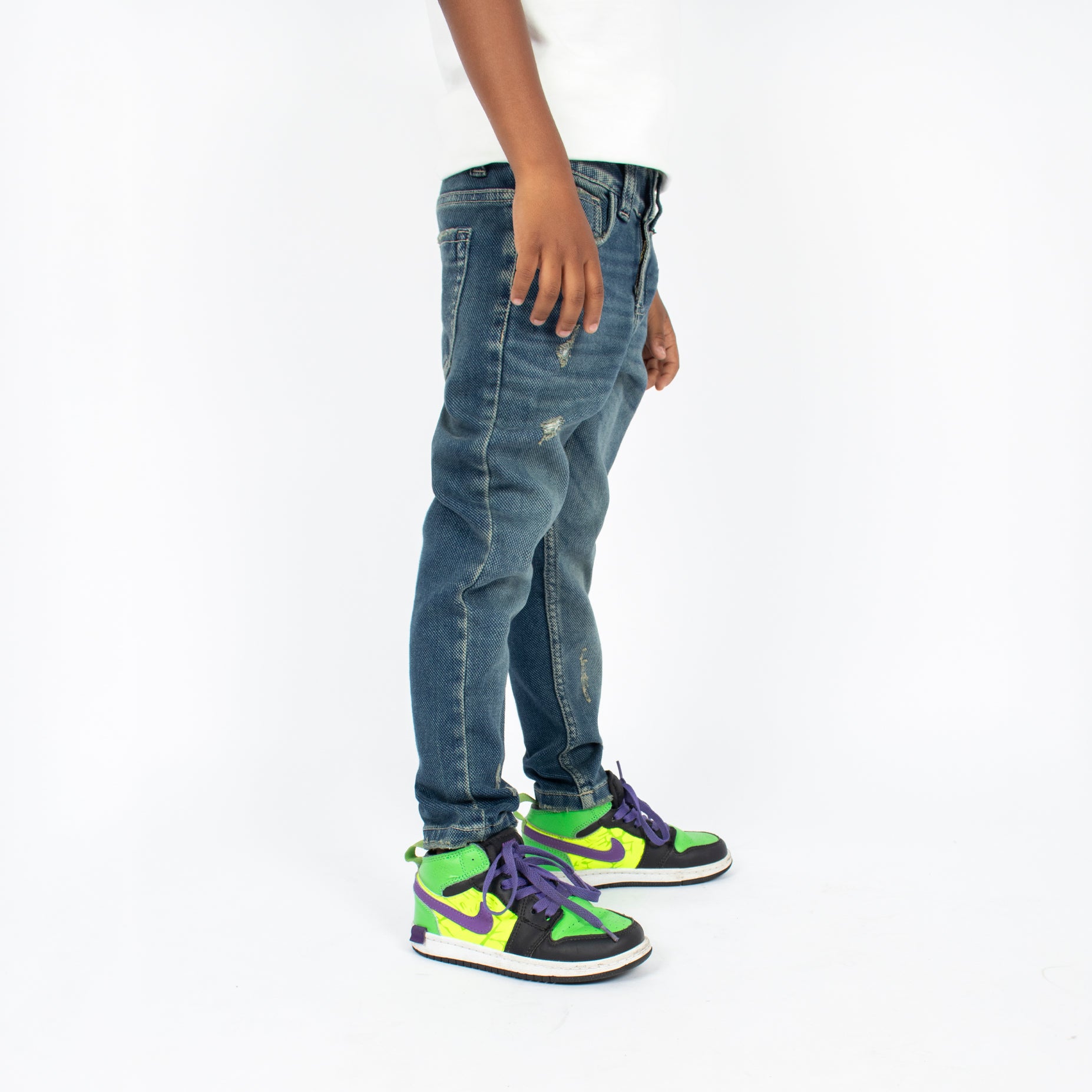 Jean niño skinny desgaste