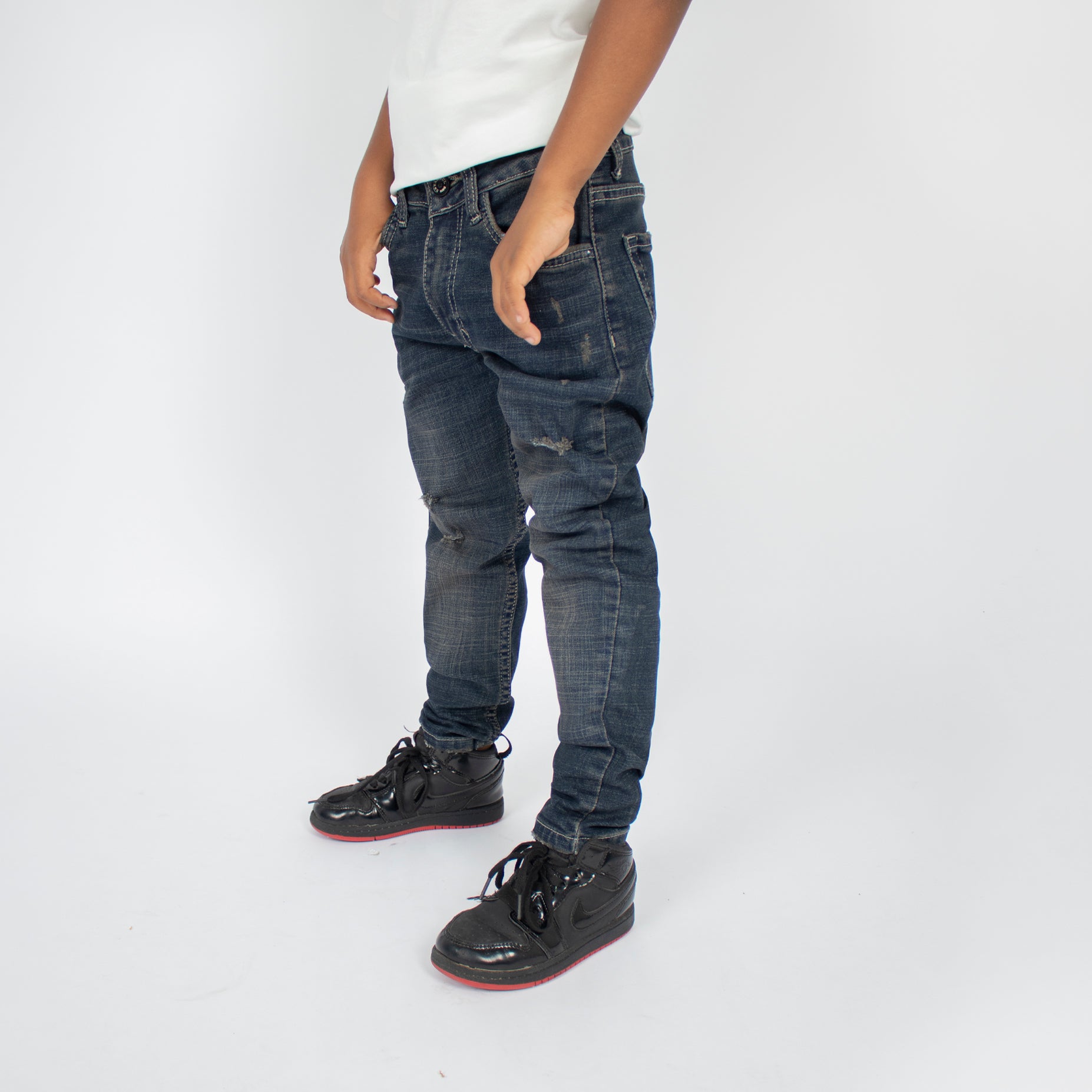 Jean niño skinny desgaste y rotos