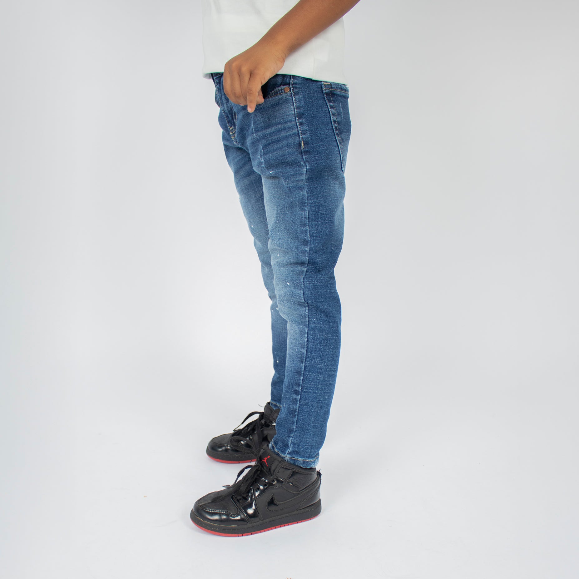 Jean niño skinny azul
