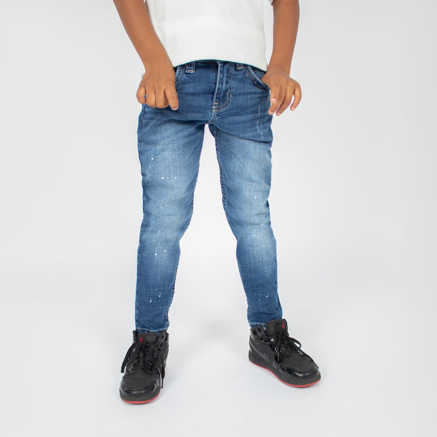 Jean niño skinny azul