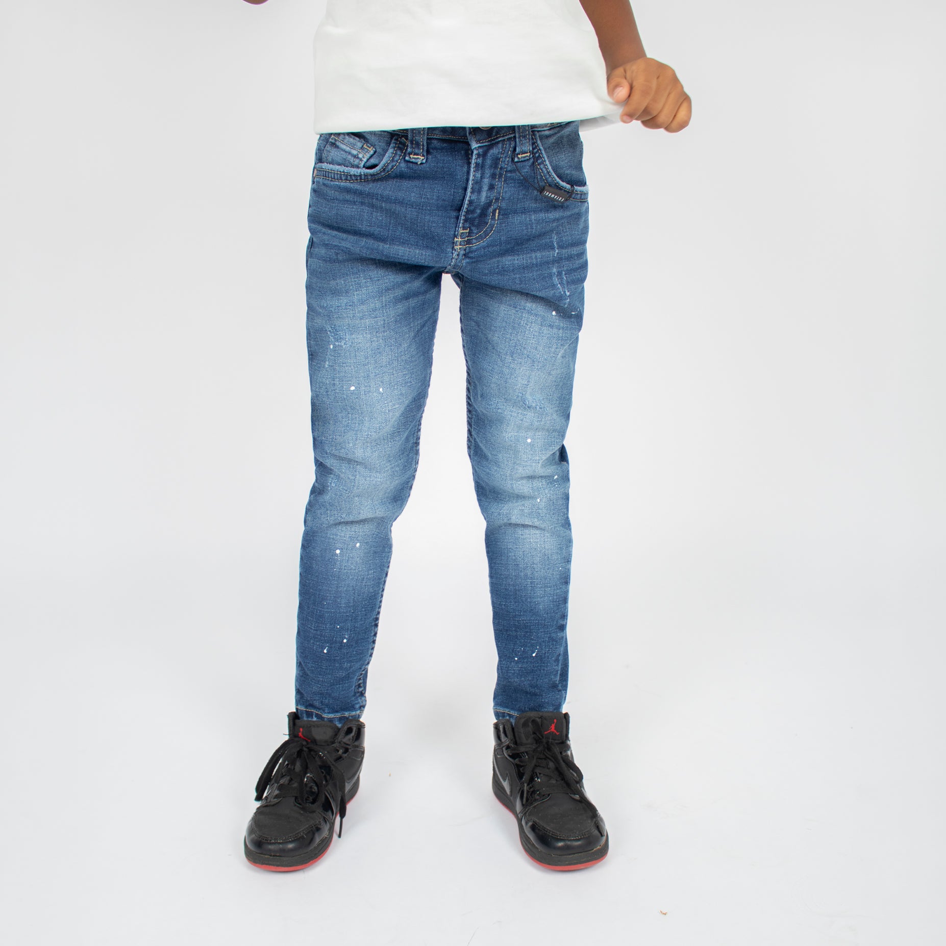 Jean niño skinny azul