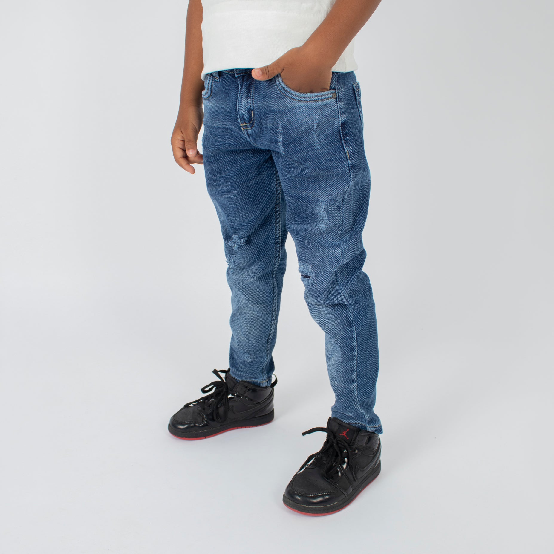 Jean niño skinny azul