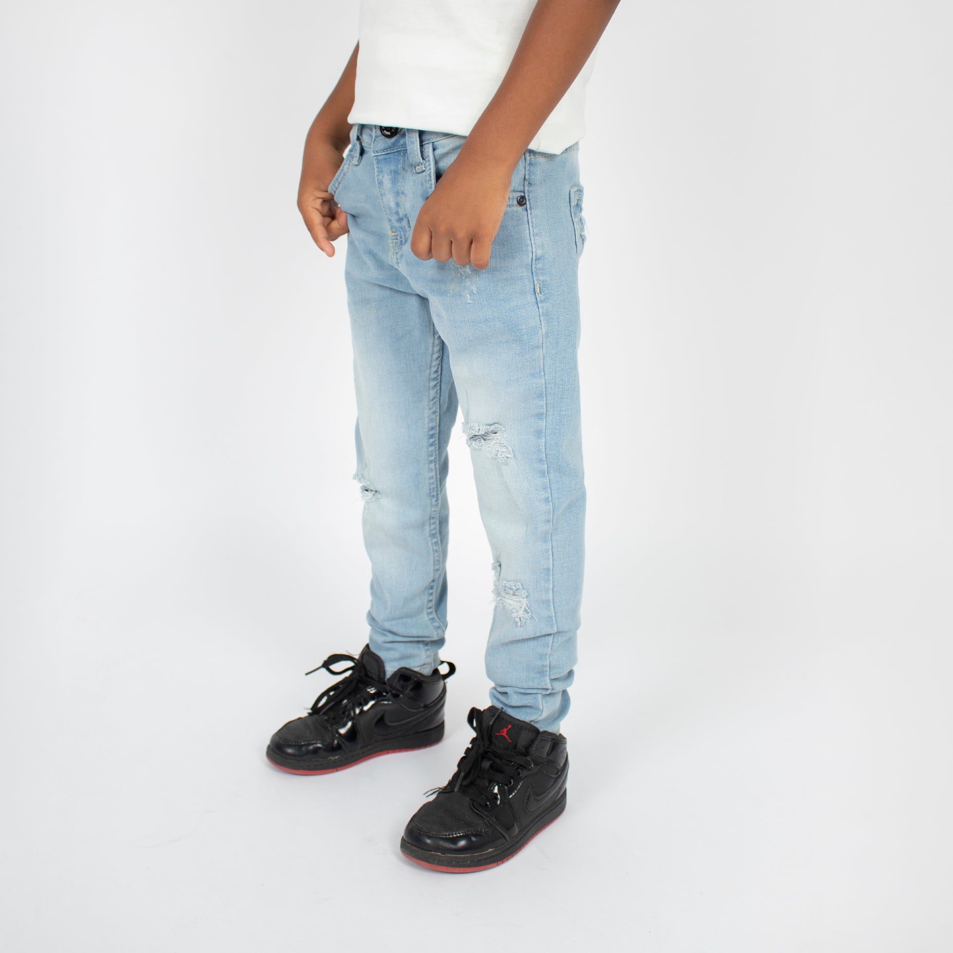 Jean niño skinny desgaste
